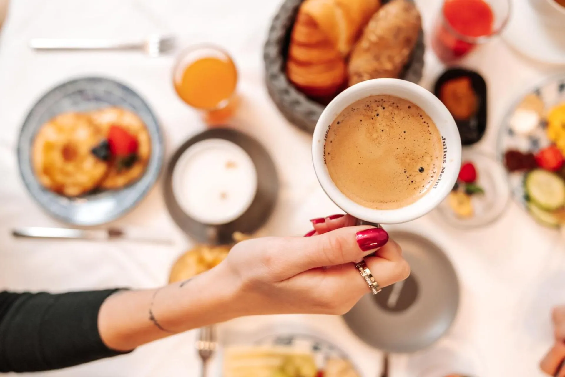 Breakfast in Hubertus Boutiquehotel Filzmoos