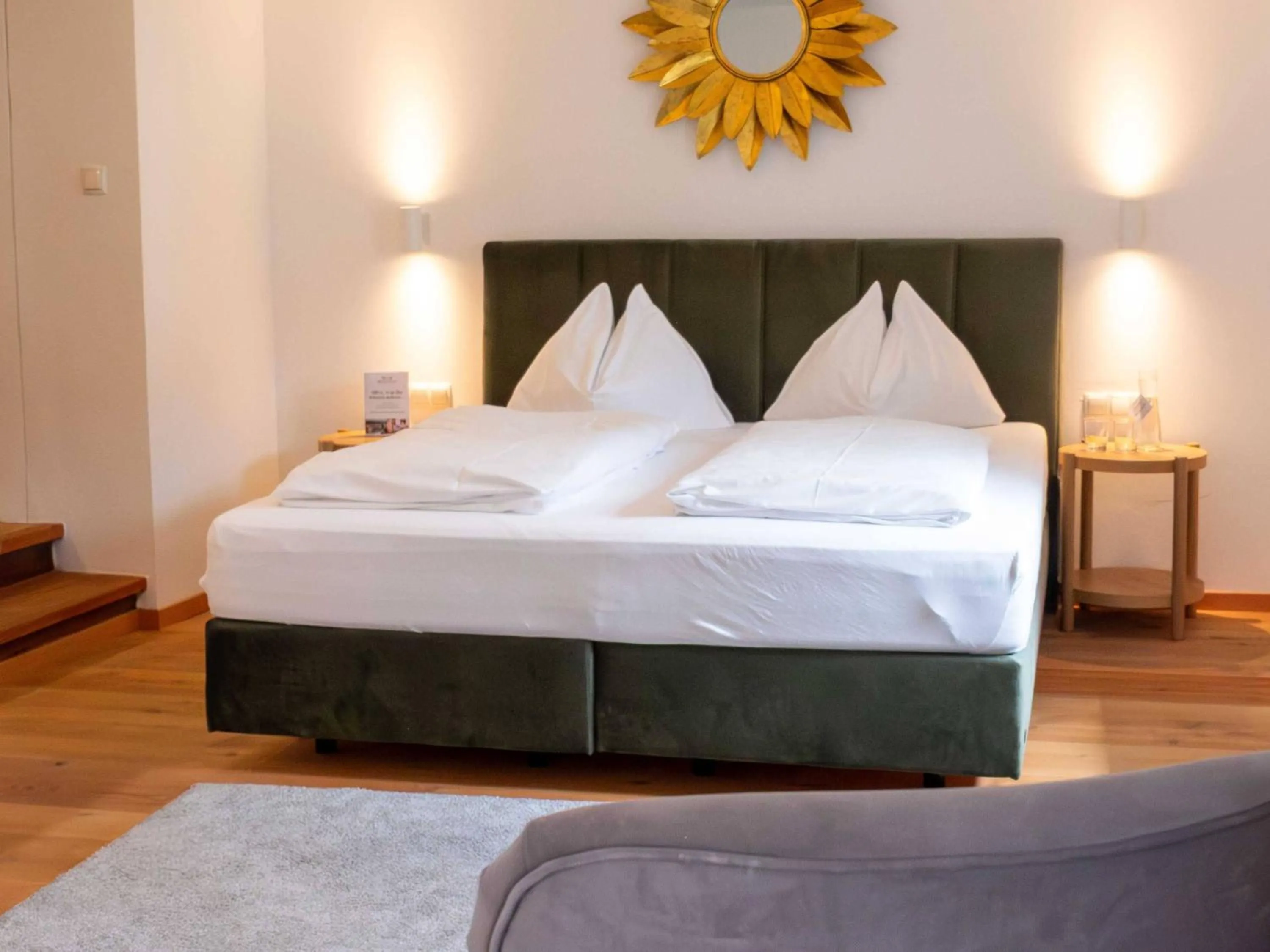 Bed in Hubertus Boutiquehotel Filzmoos