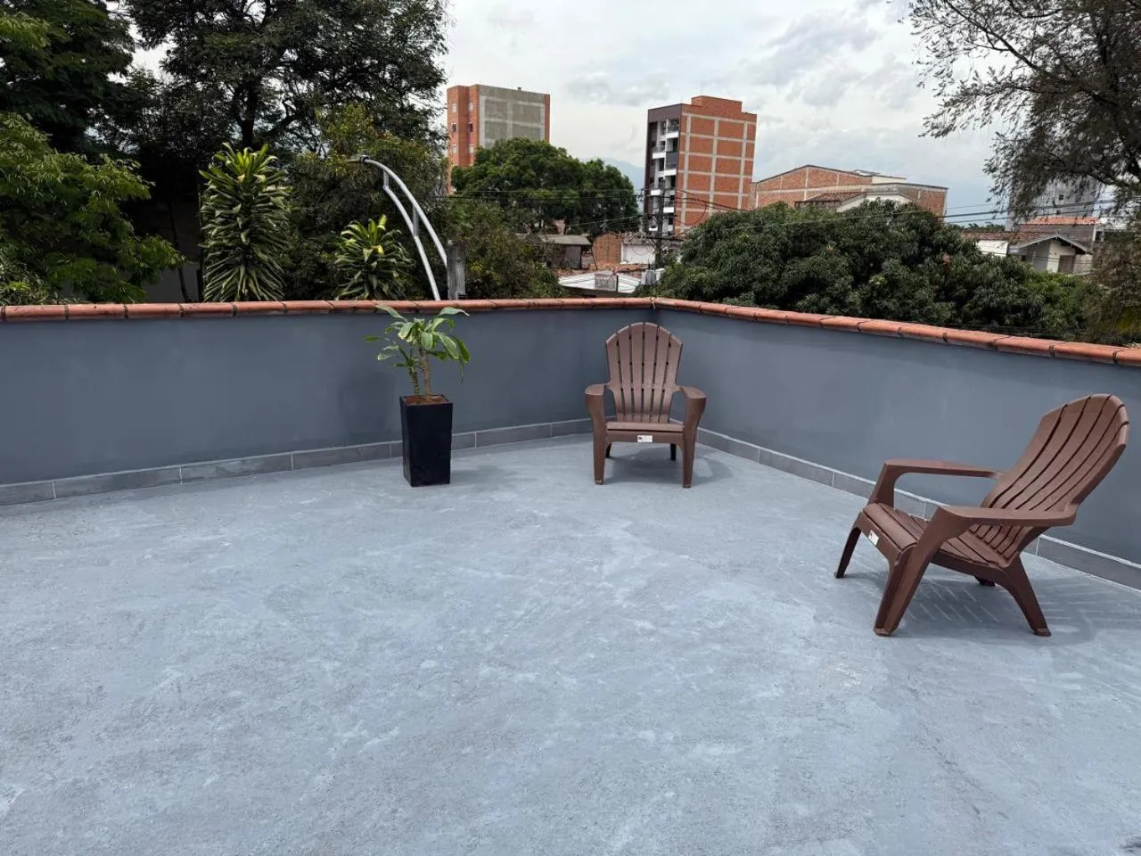 Balcony/Terrace in Hotel De León Estadio