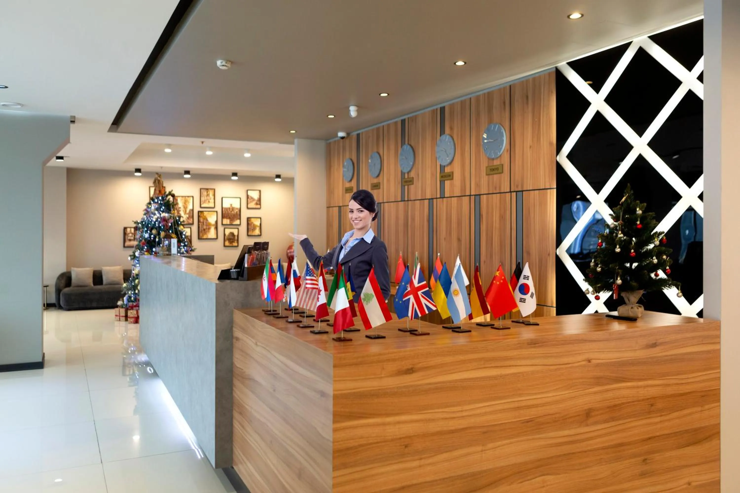 Staff in Expocore Hotel