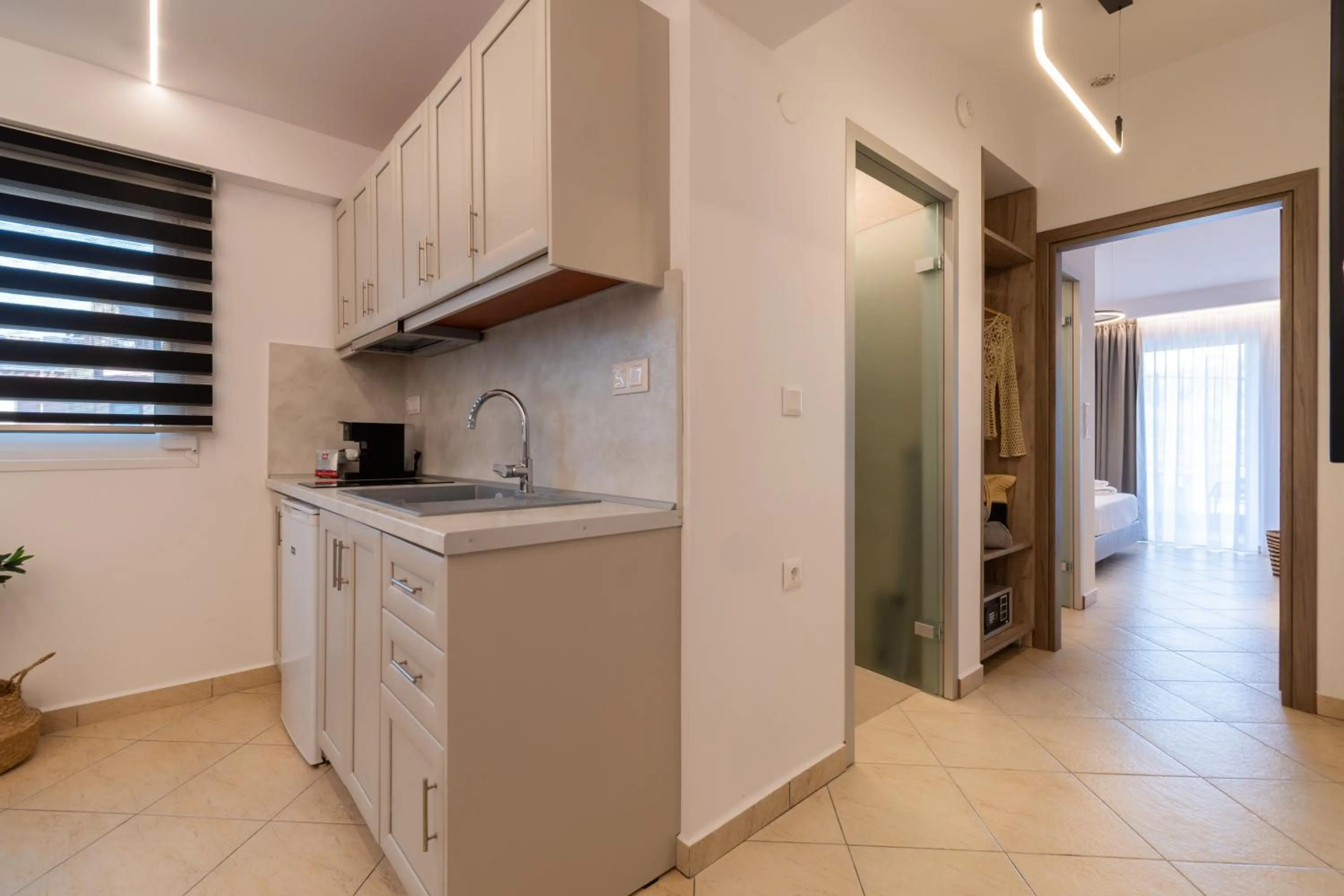 Kitchen or kitchenette in Hotel Agni On The Beach