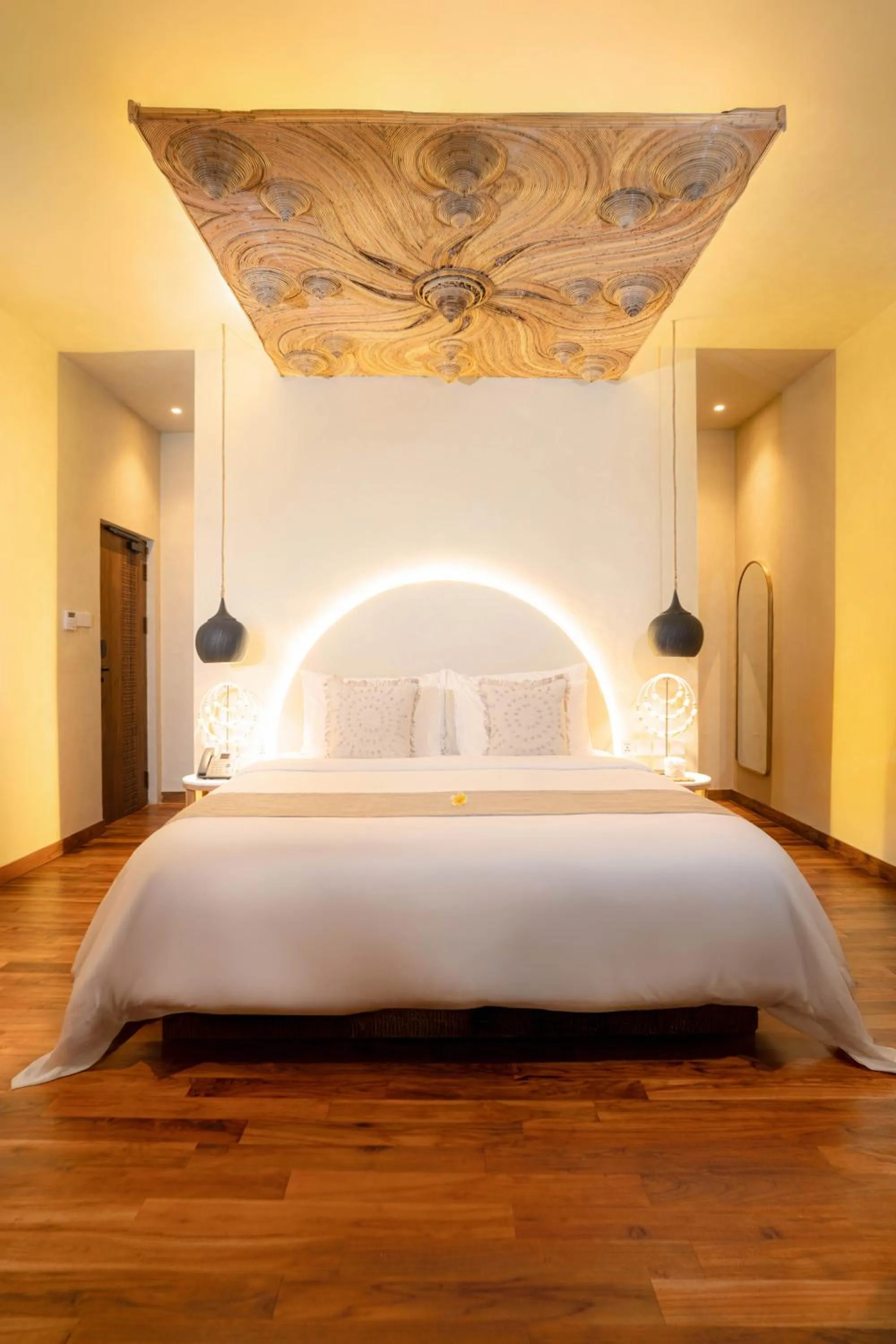 Bedroom, Bed in Bambootel Sawah View