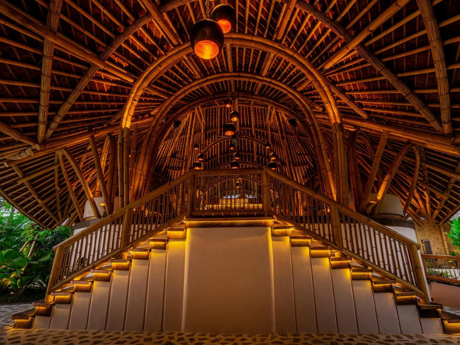 Lobby or reception in Bambootel Sawah View