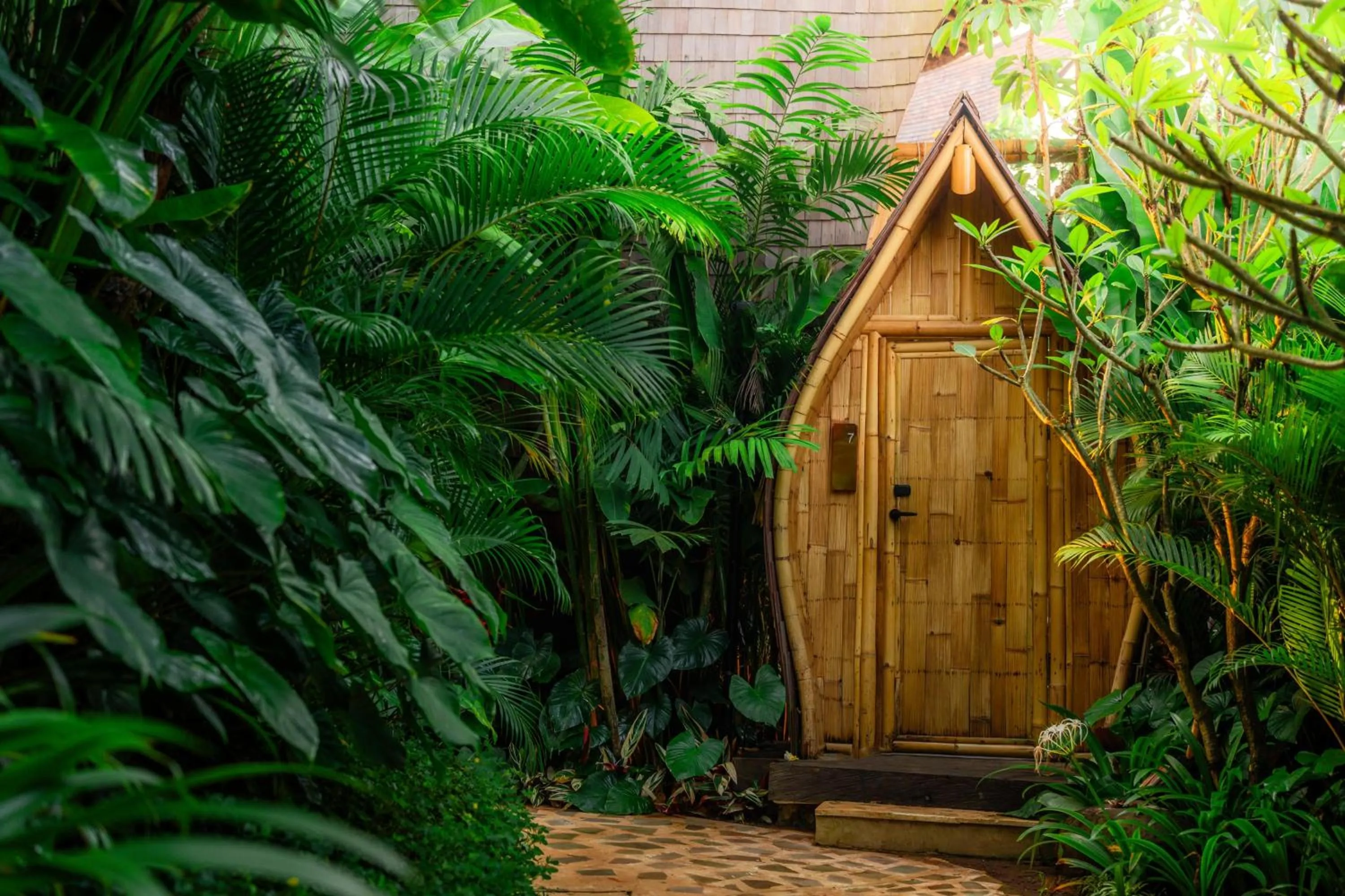 Garden view in Bambootel Sawah View