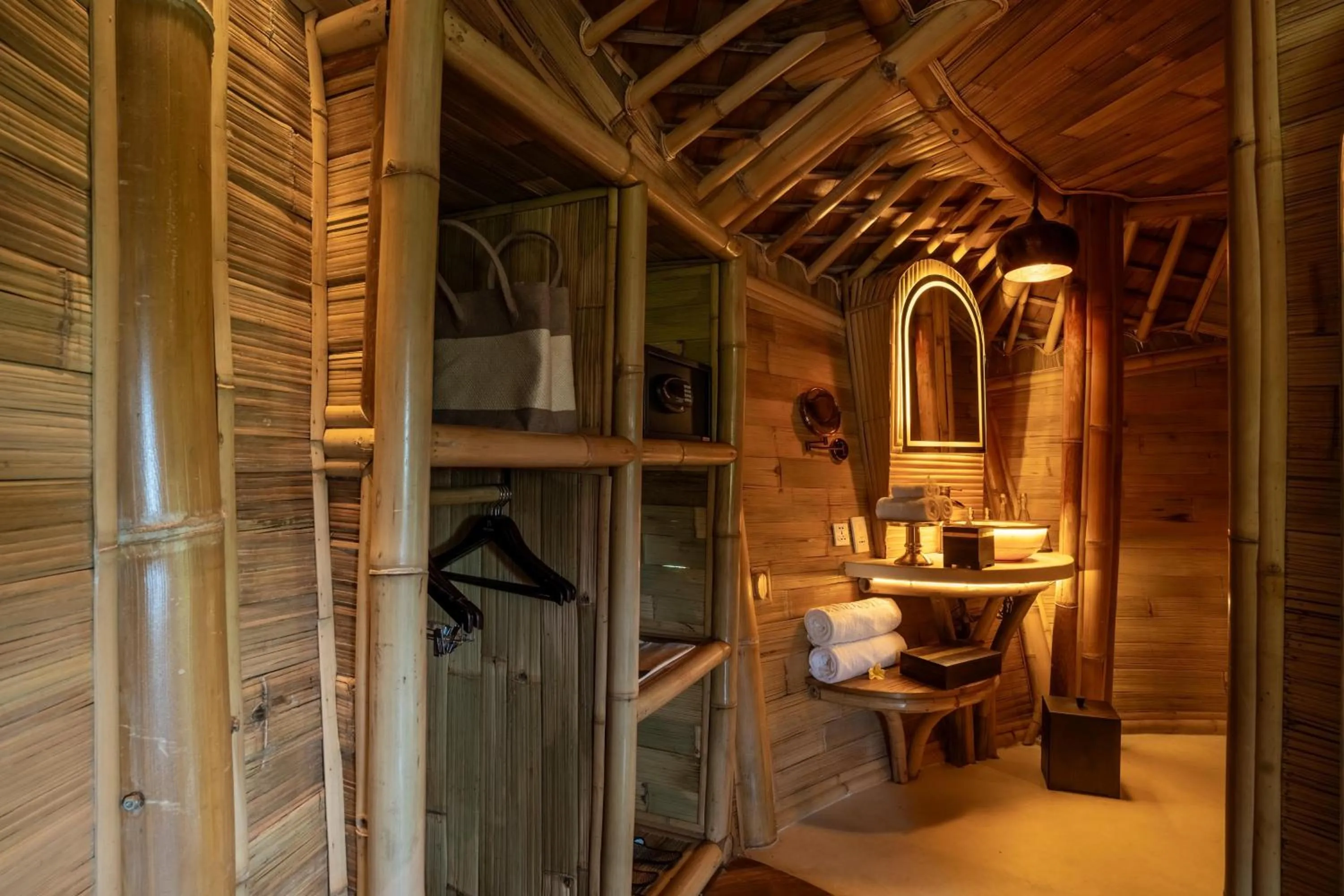 Bathroom in Bambootel Sawah View