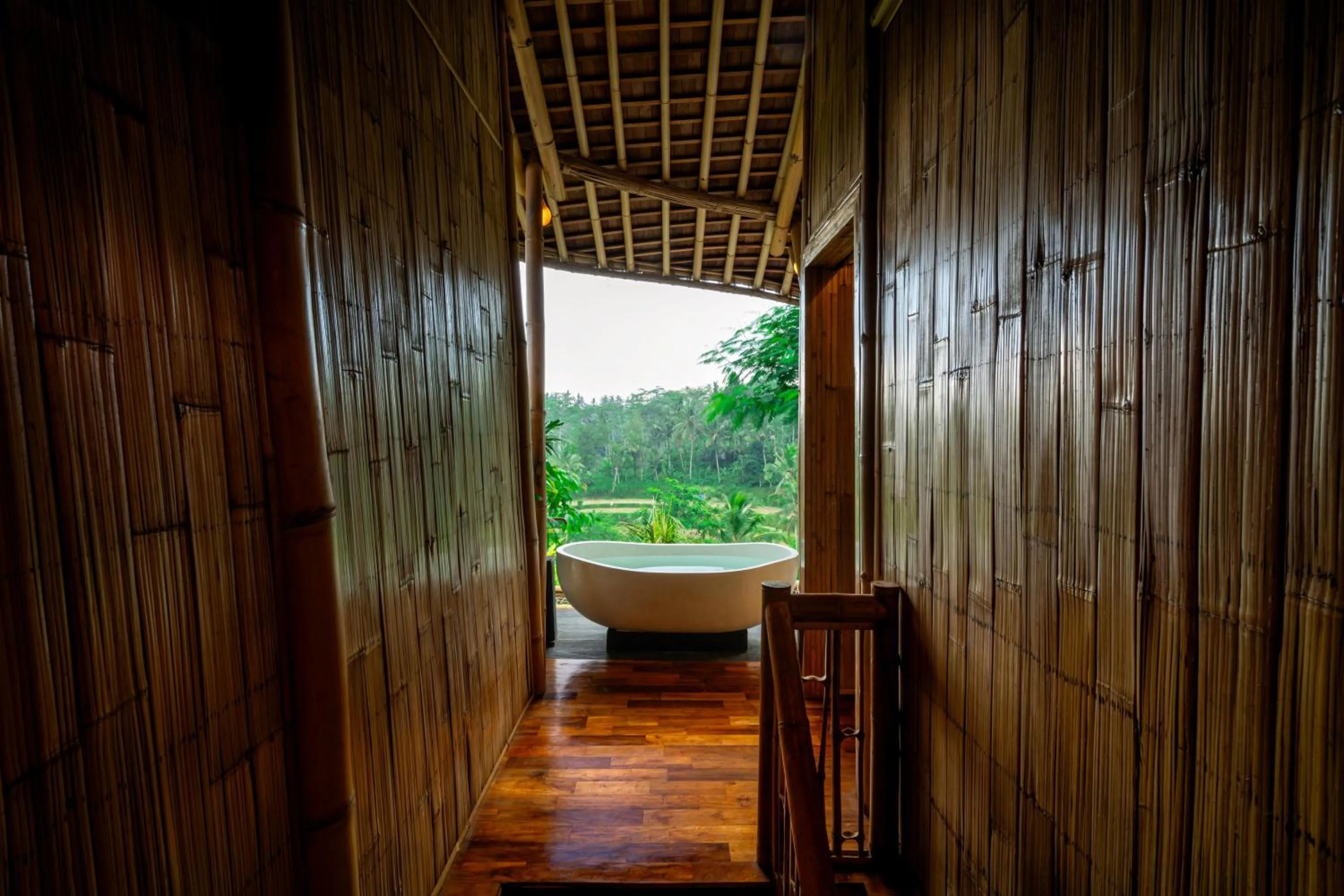 Garden view in Bambootel Sawah View