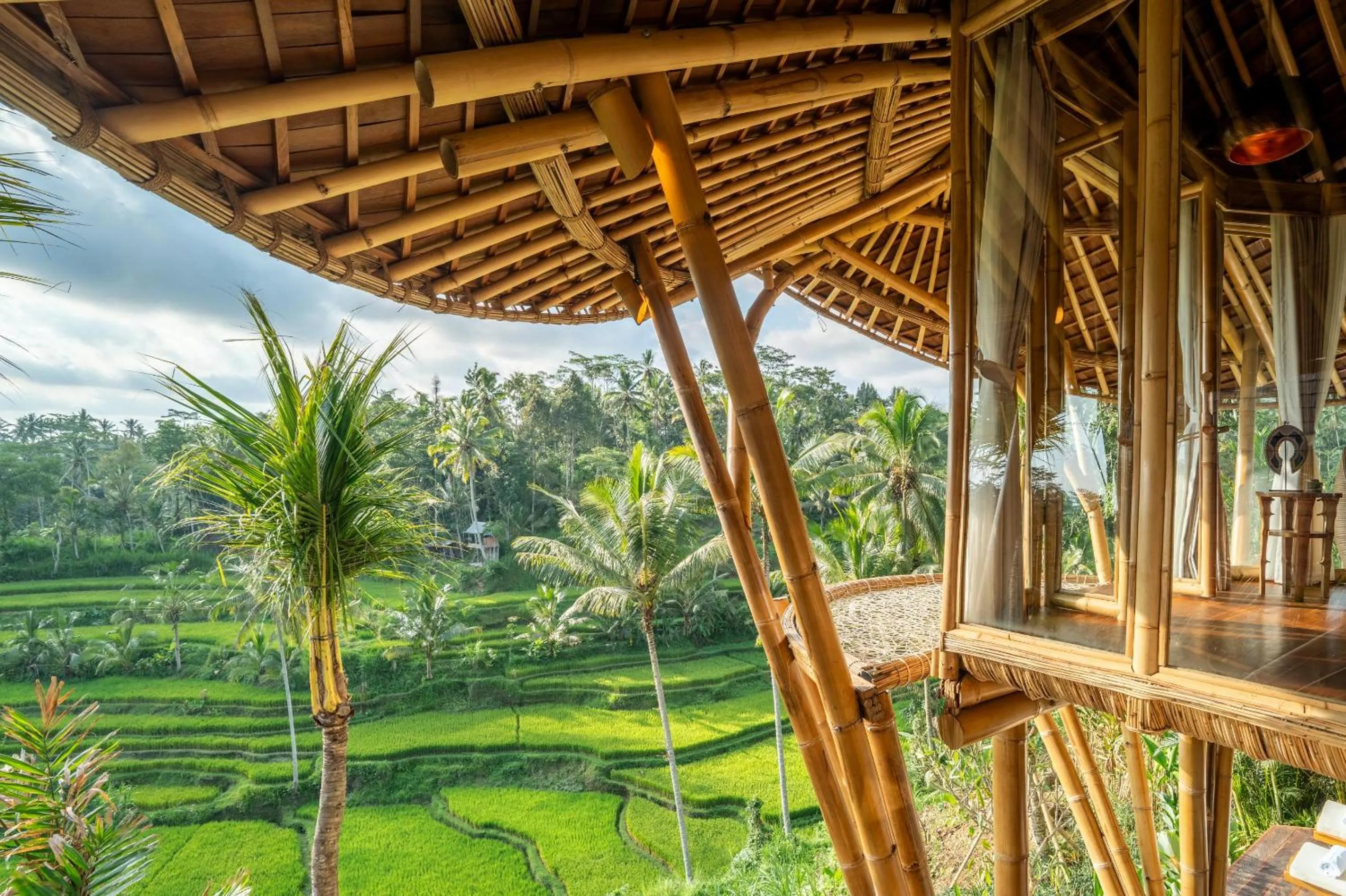 Balcony/Terrace in Bambootel Sawah View