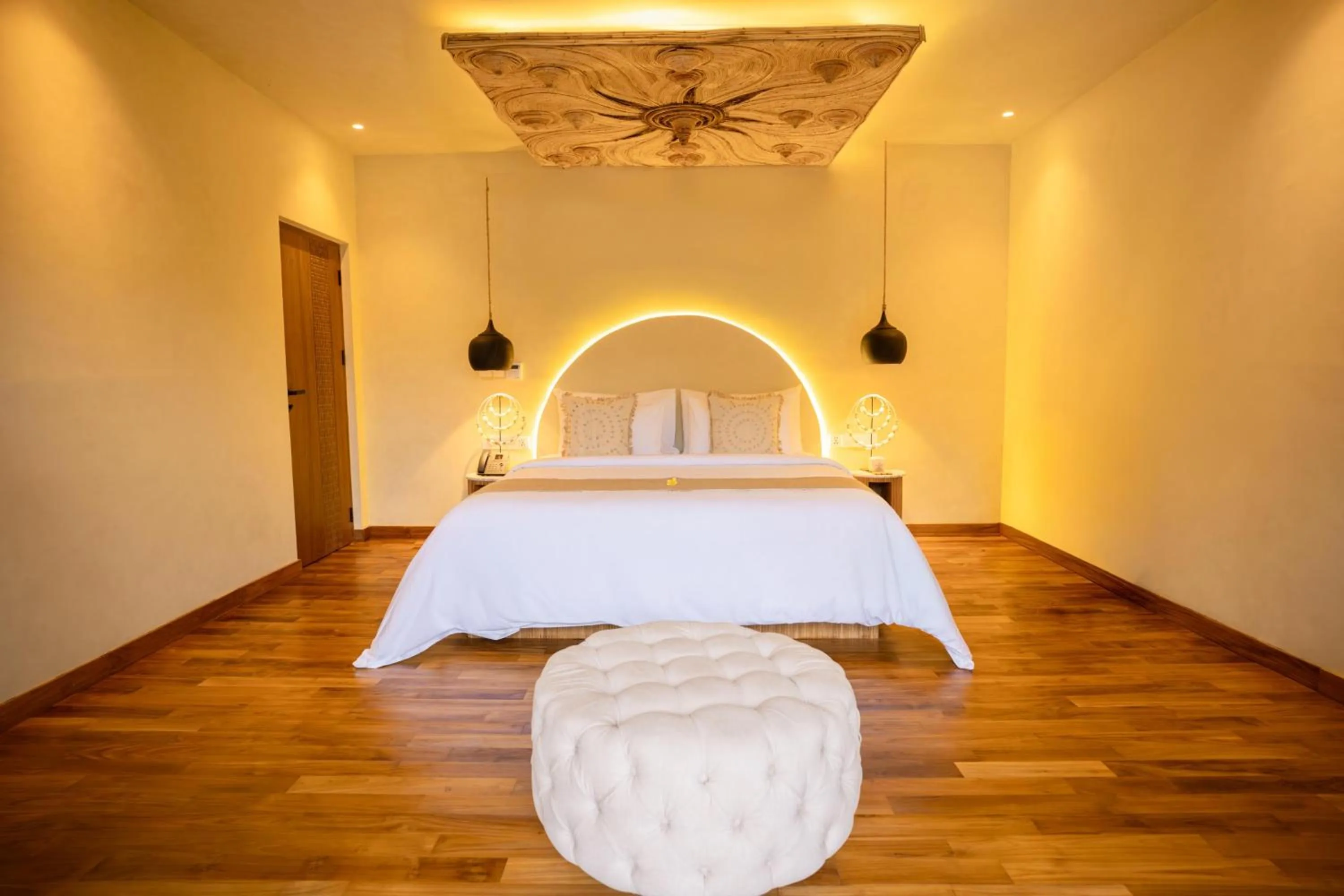 Bedroom, Bed in Bambootel Sawah View