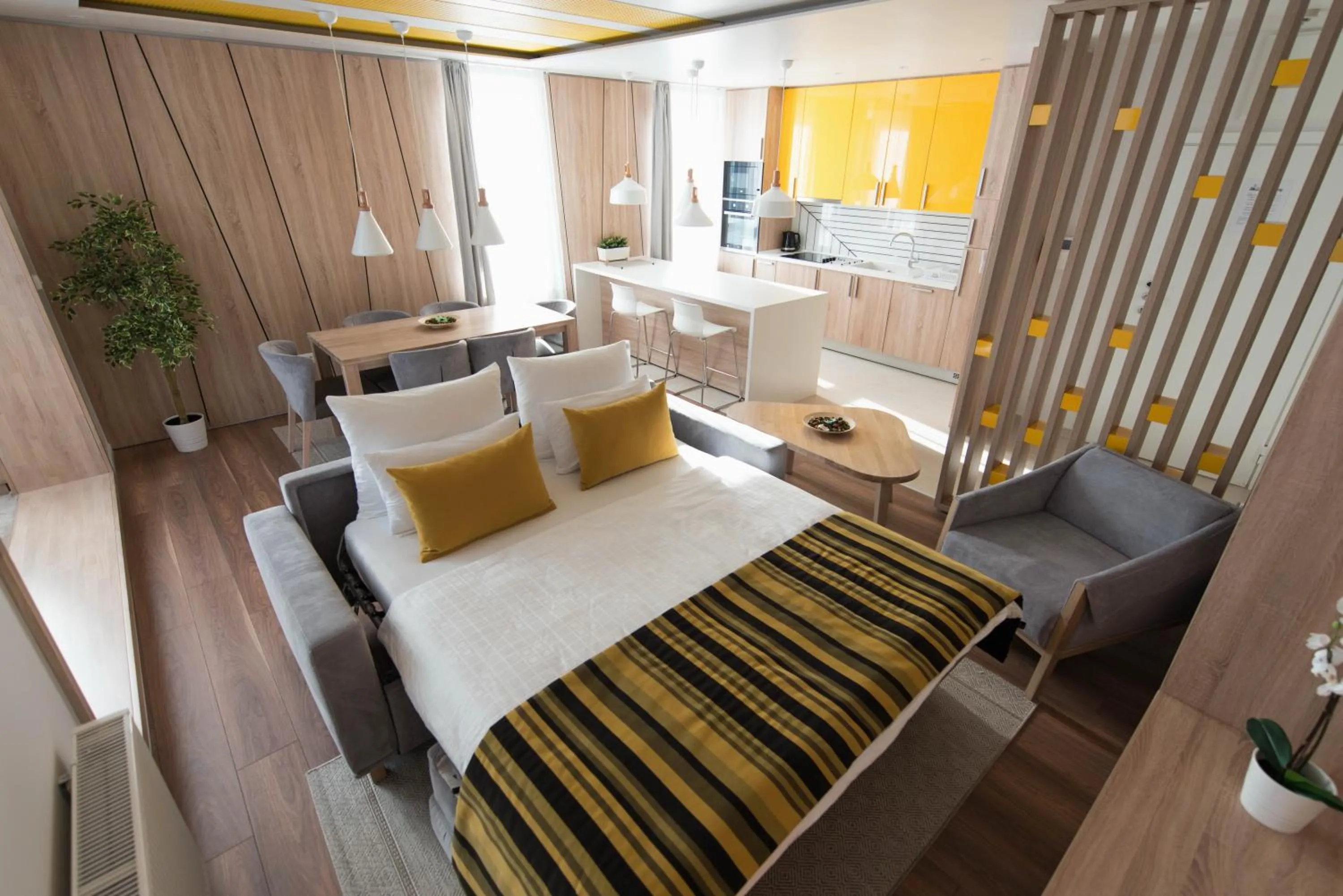 Living room, Bed in Sarajevo Daily Apartments