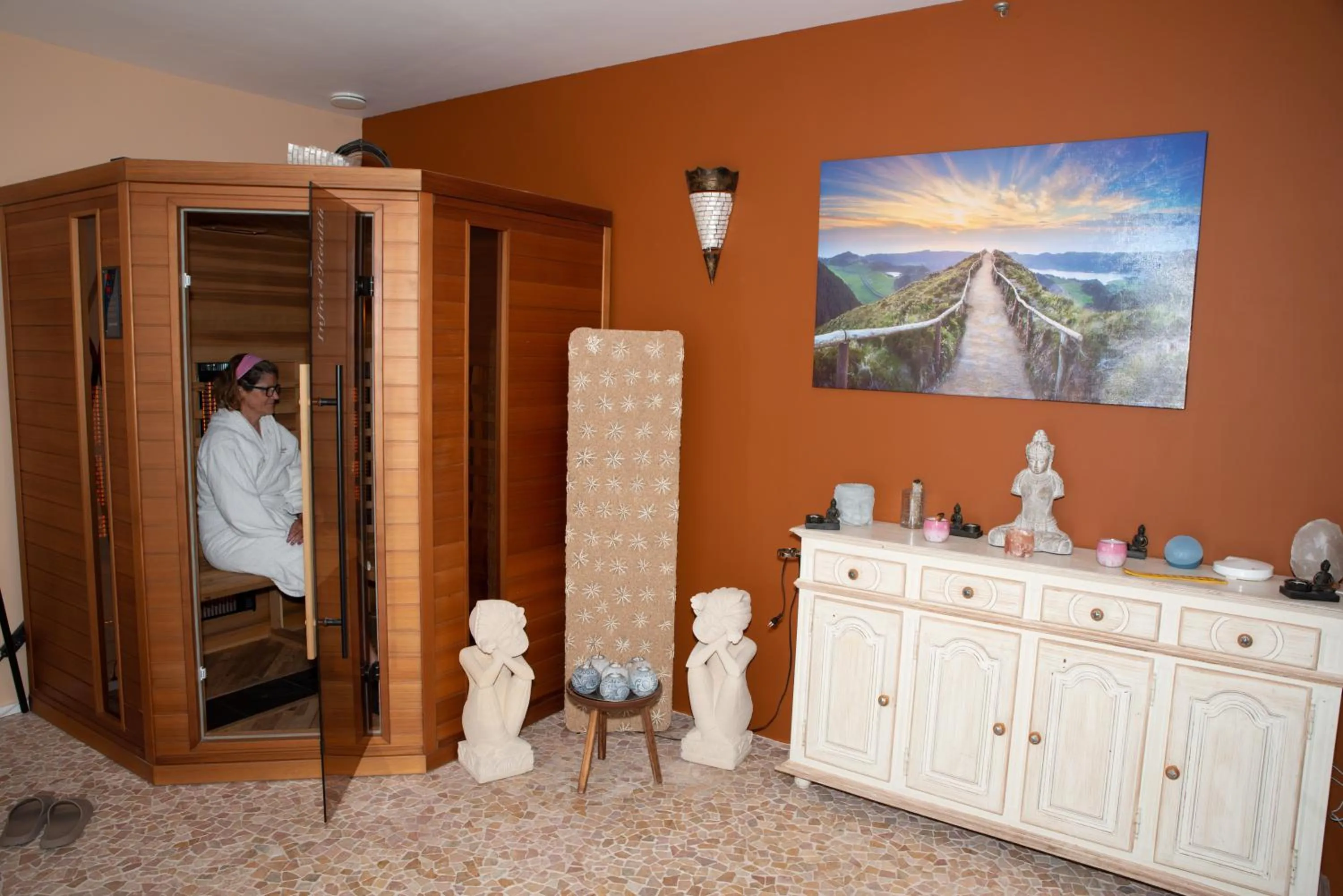 Sauna in B&B AntiQua & Qook