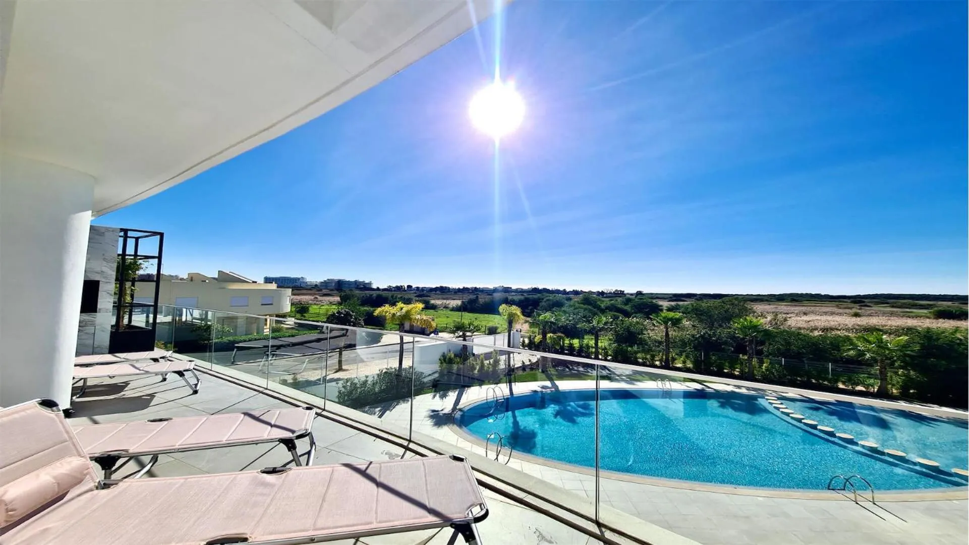Balcony/Terrace in Lake24 CD256- CleverDetails, 3 bedroom apartment, sleeps 6, near to Falesia Beach and the Marina