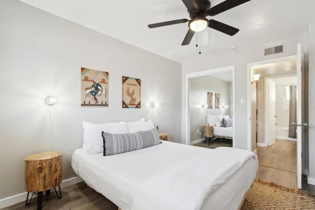 Bed in Viridian Biltmore Villa with Pool