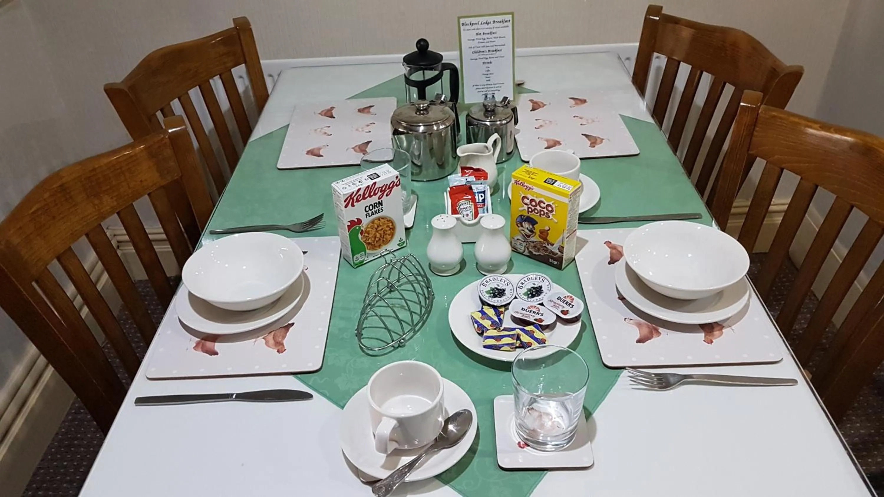 English/Irish breakfast in Blackpool Lodge