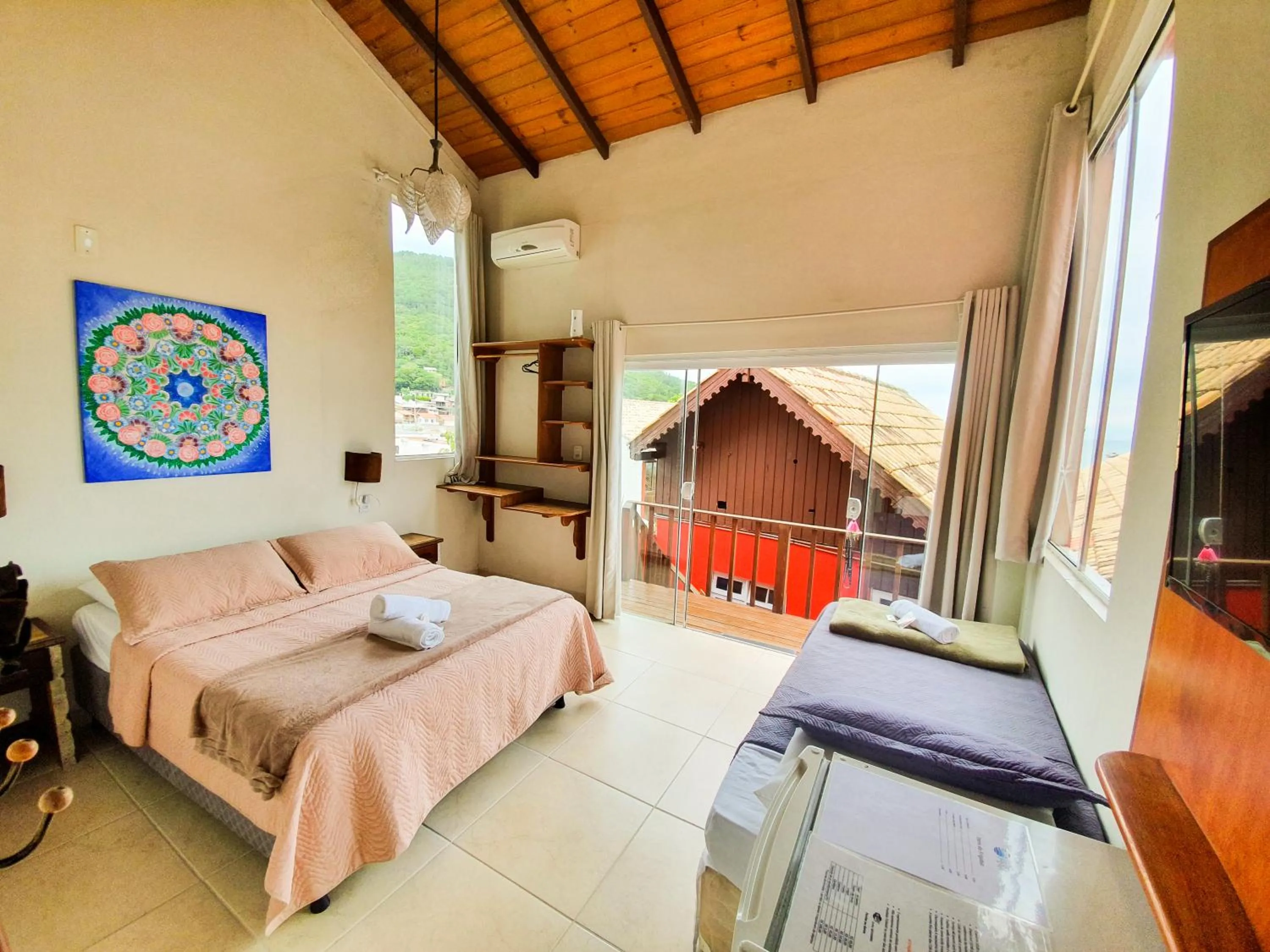 Bed in Pousada Estrelas no Mar Florianópolis