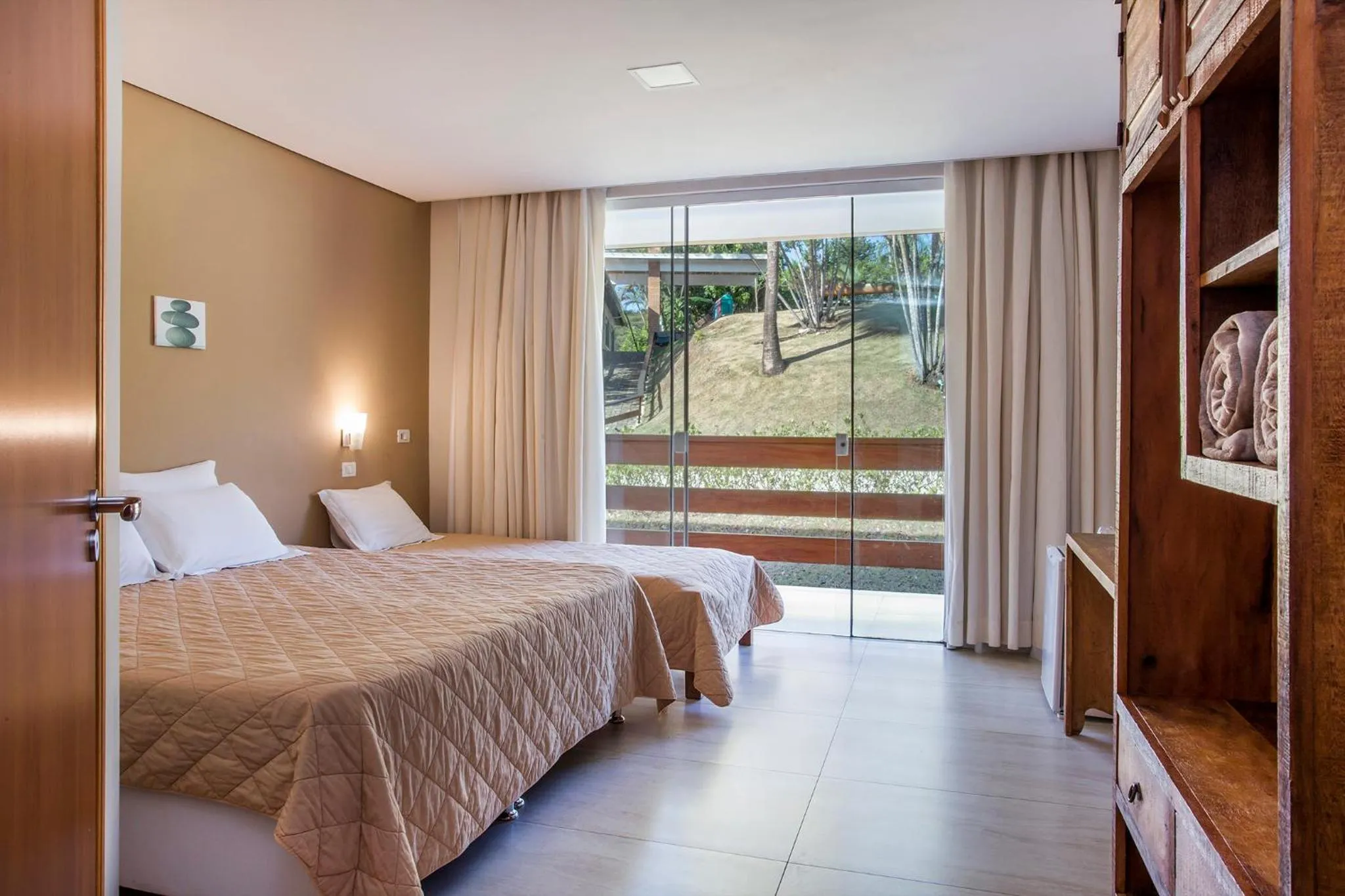 Bed in Guarany Eco Resort