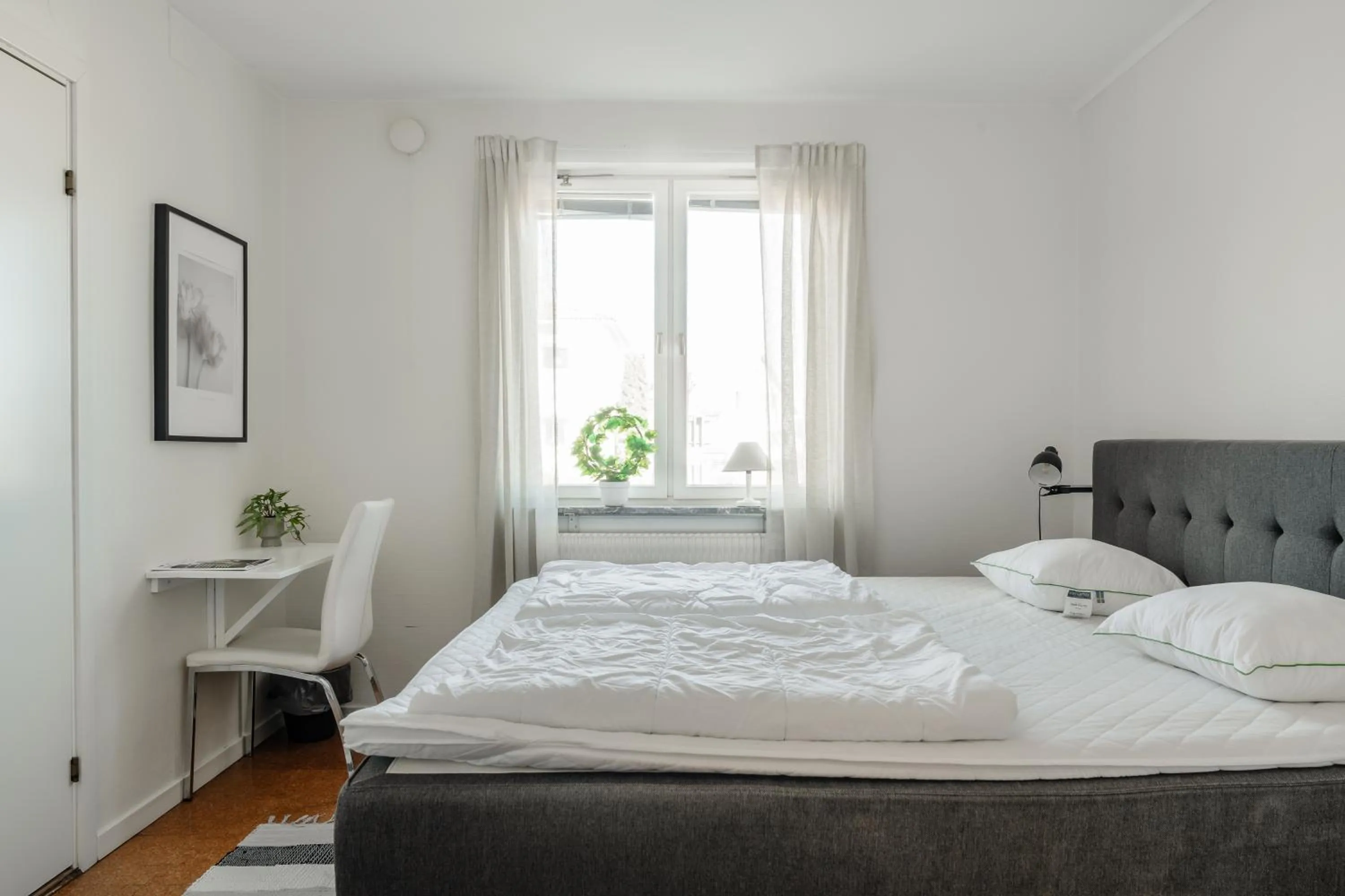 Bedroom, Bed in Saxvikens vandrarhem