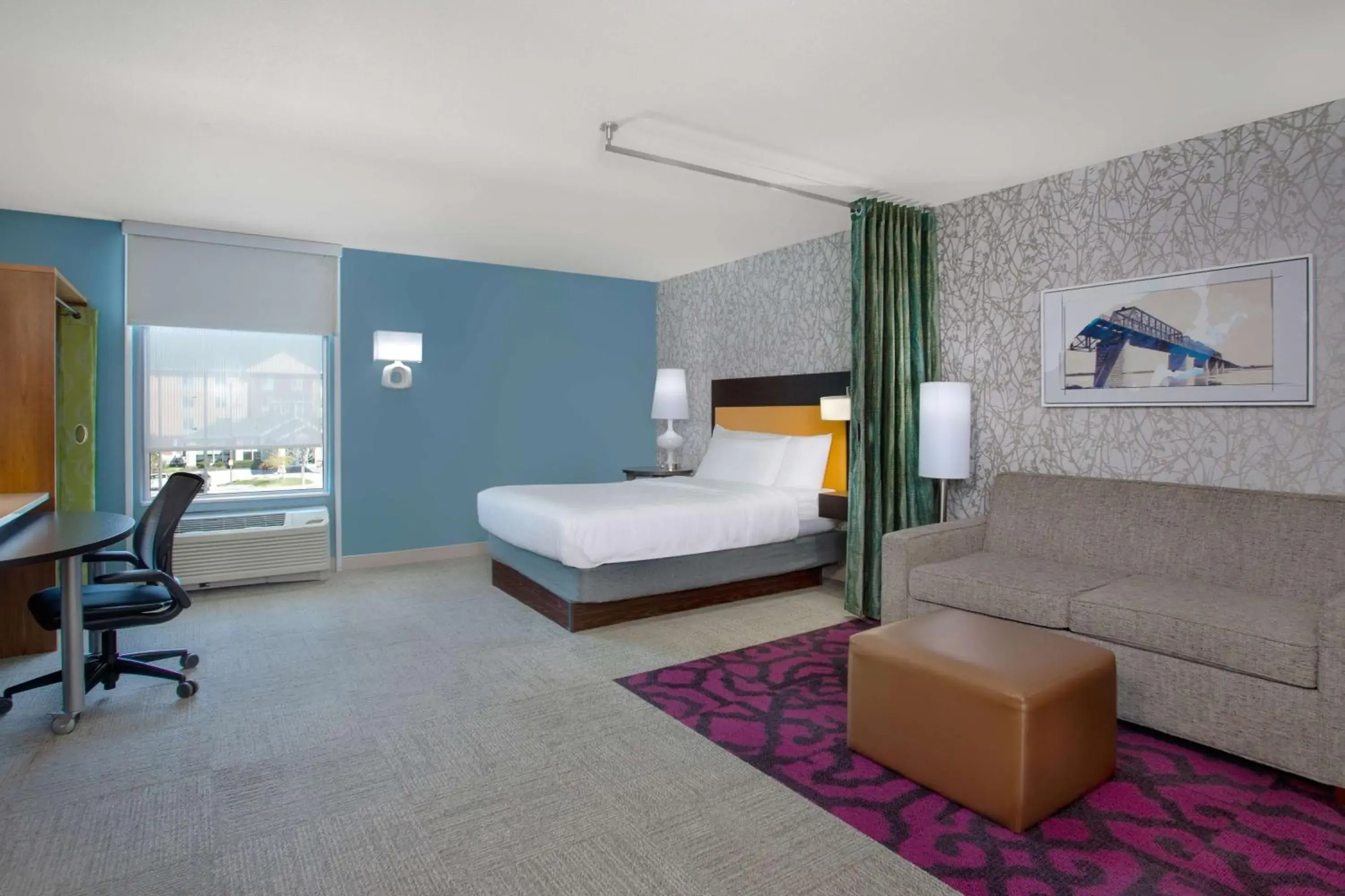 Queen Suite - Mobility Access/Non-Smoking in Home2 Suites By Hilton Omaha West Queen Suite - Mobility Access/Non-Smoking in Home2 Suites By Hilton Omaha West