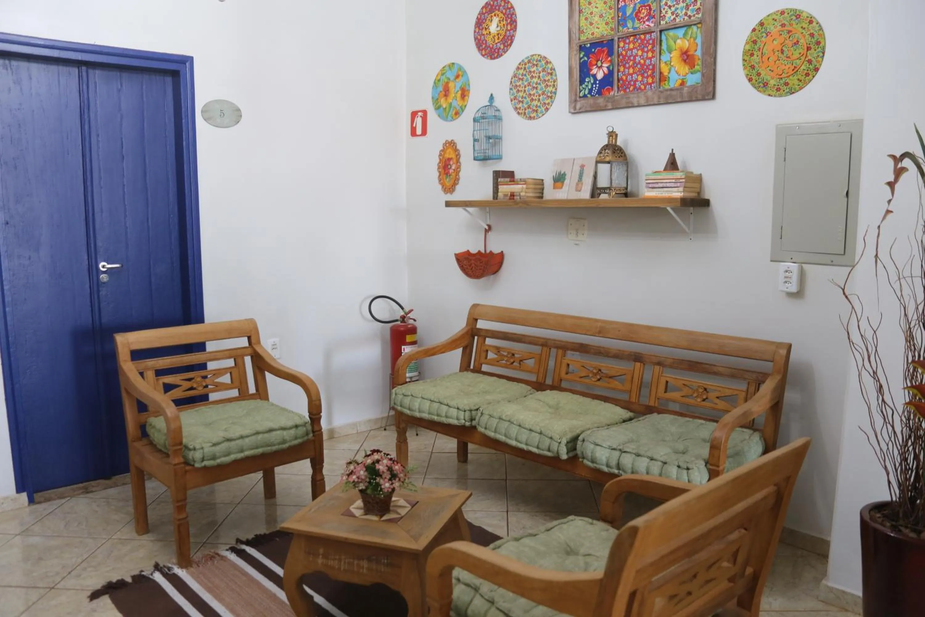 Seating area in Pousada Tia Nena