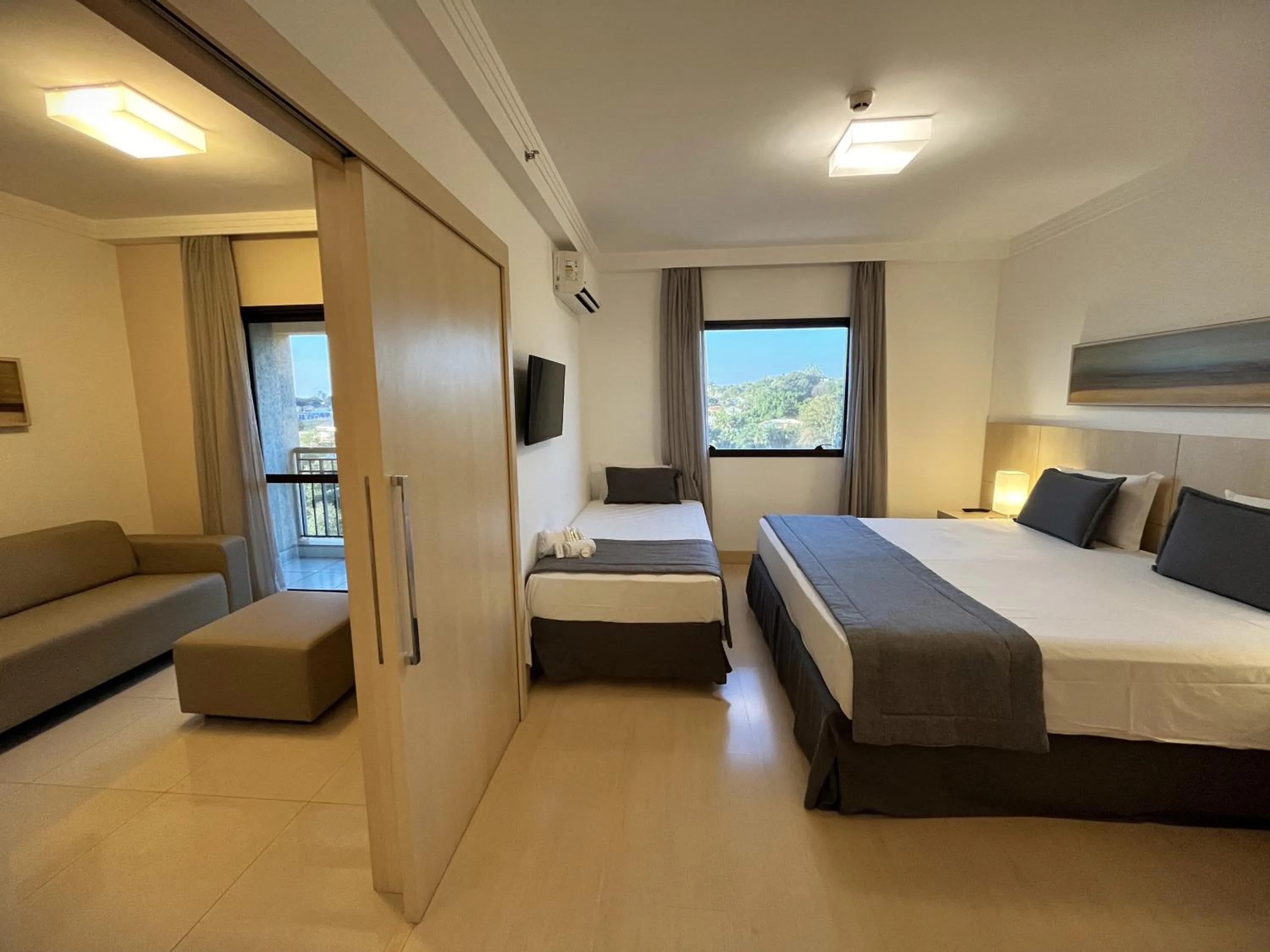 Bed in Hotel Mont Blanc Premium