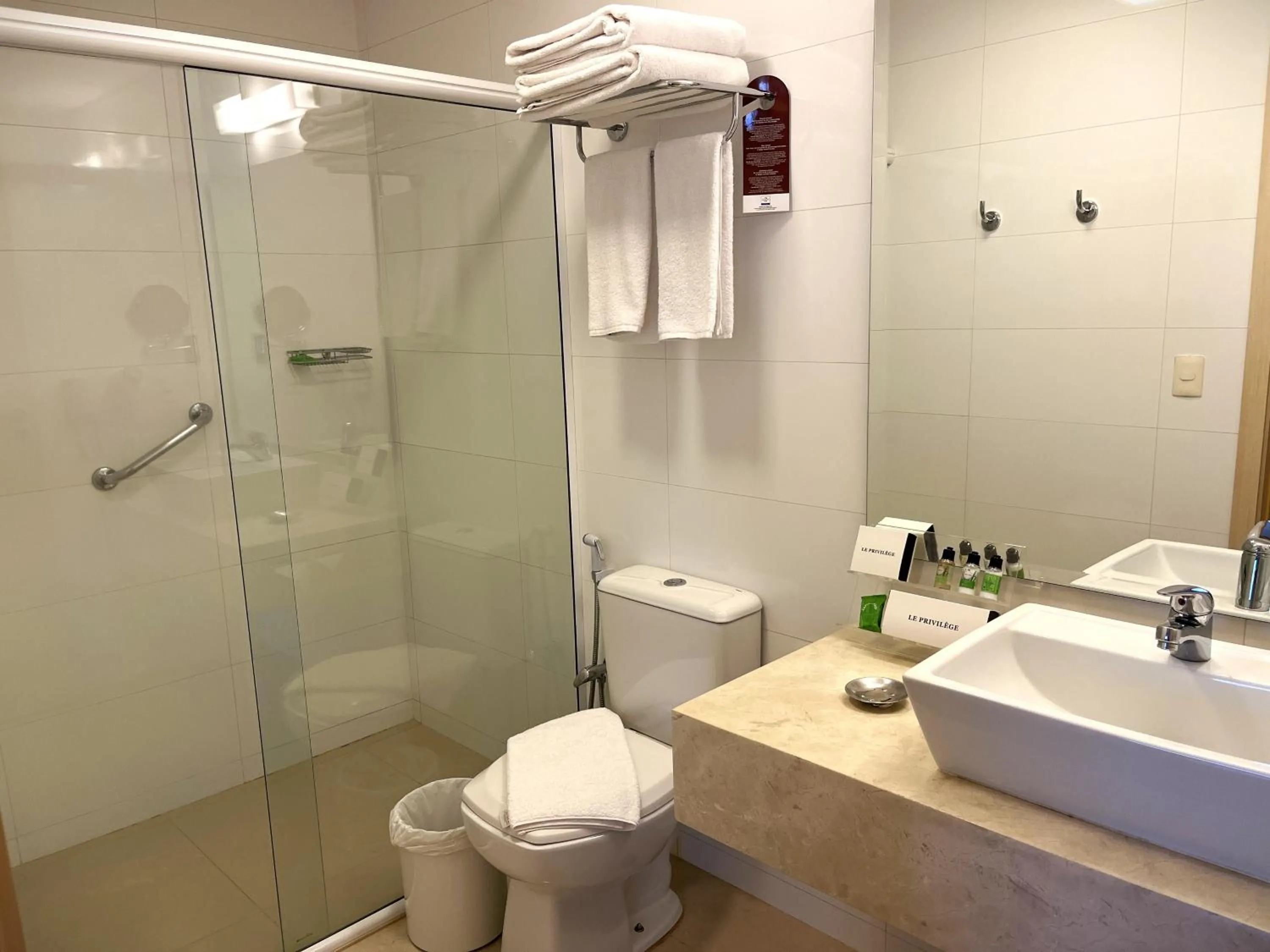 Shower in Hotel Mont Blanc Premium