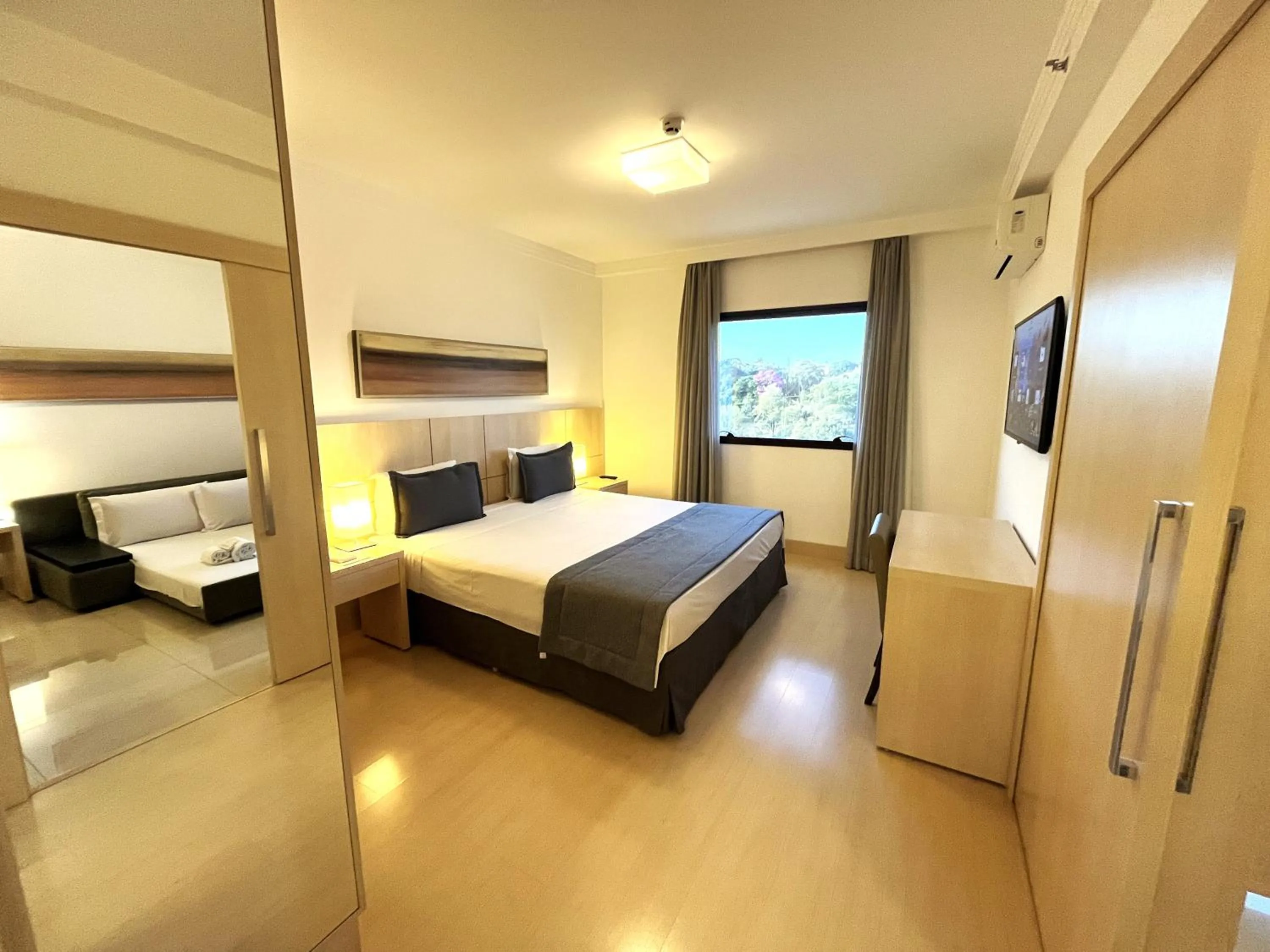 Bed in Hotel Mont Blanc Premium