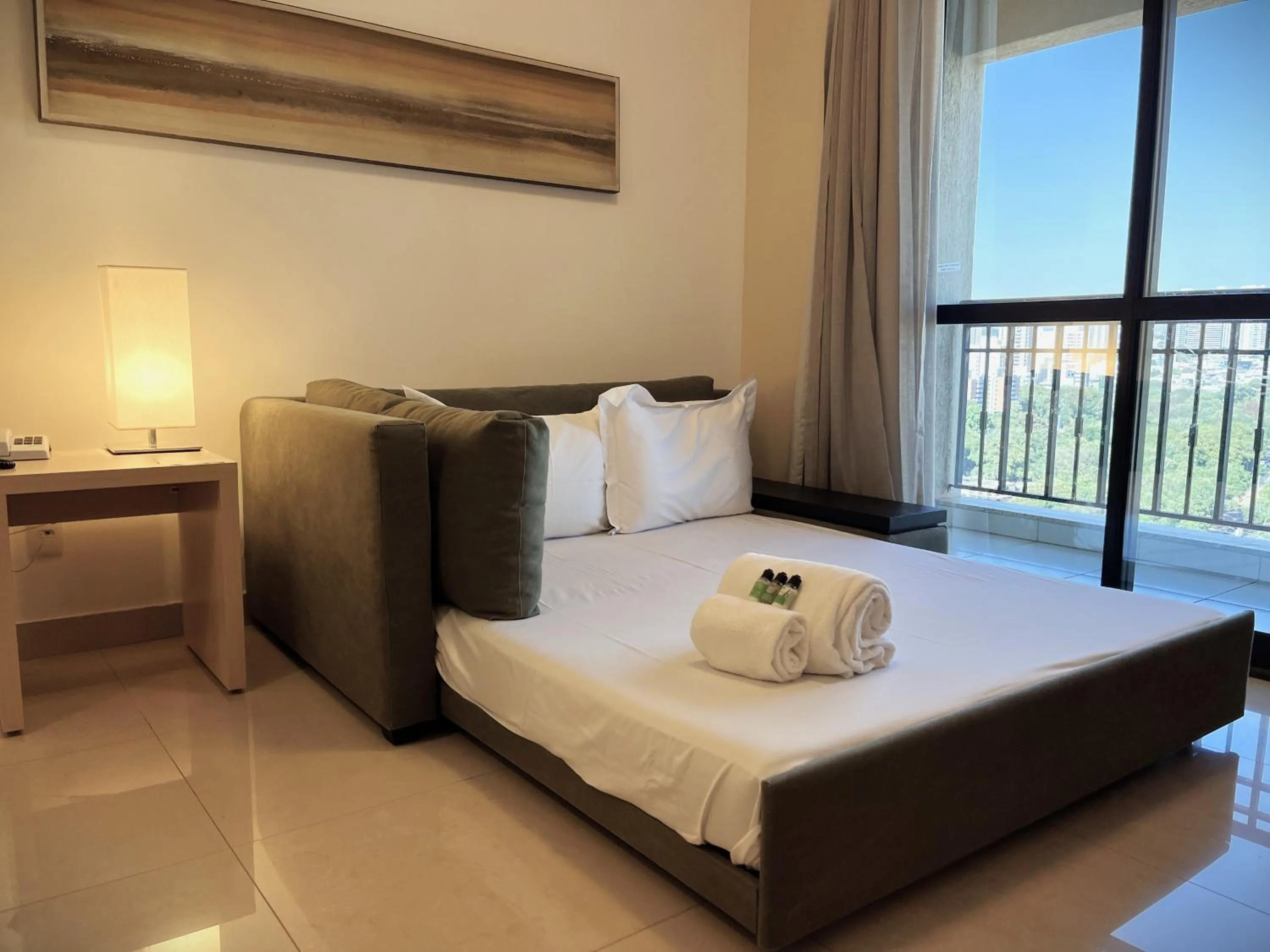 Bed in Hotel Mont Blanc Premium