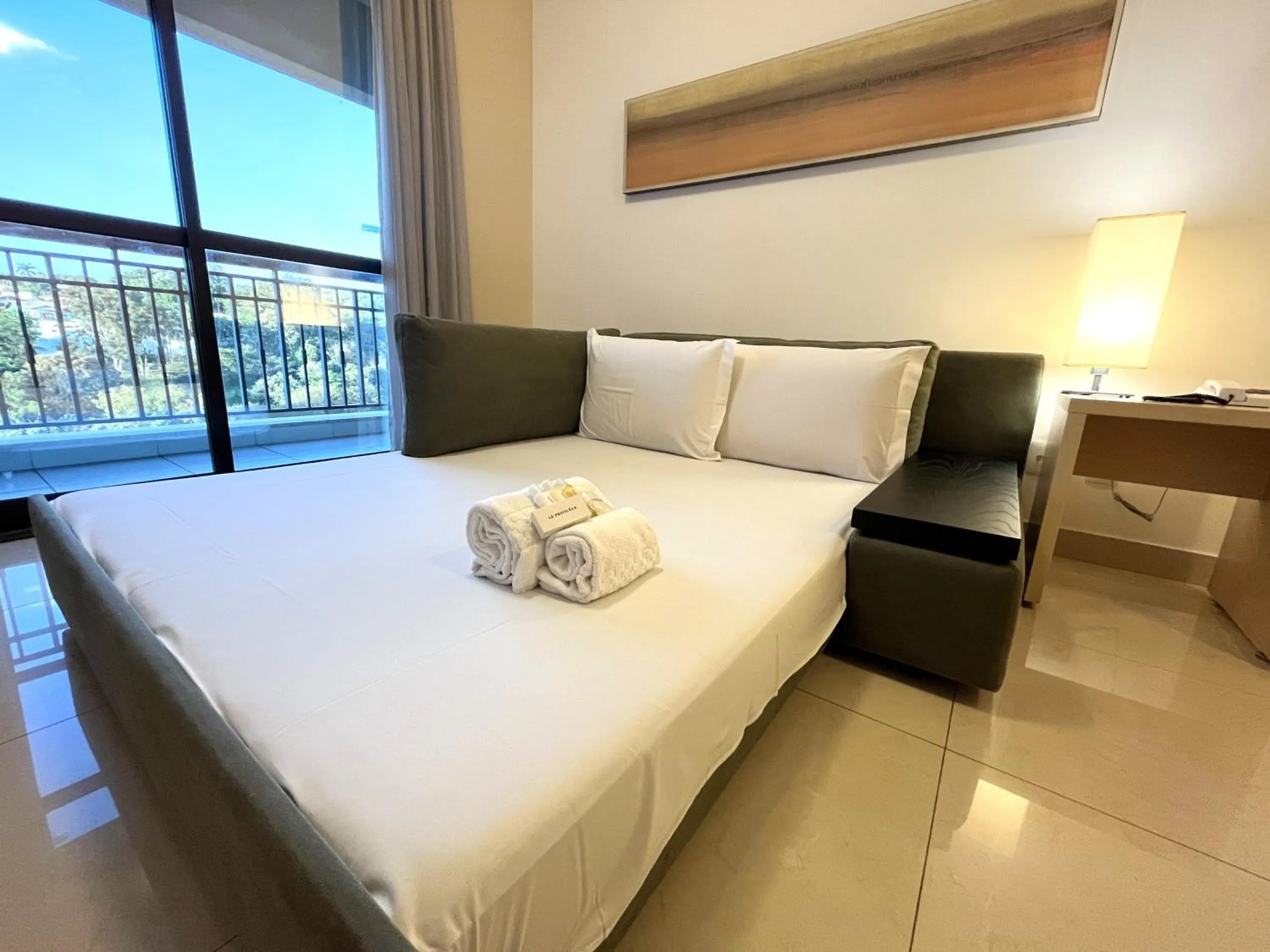 Bed in Hotel Mont Blanc Premium