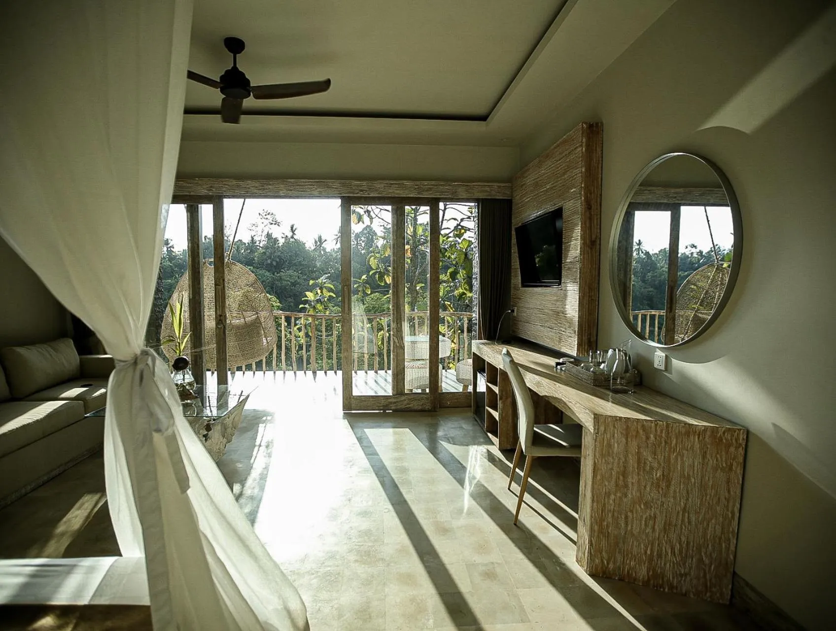 Garden view in Angsoka Bungalow