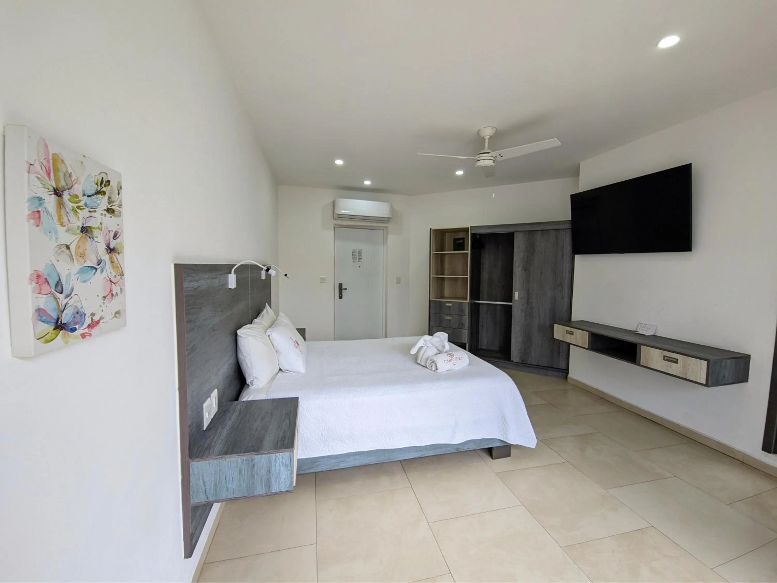 Bed in Casa Xtao Hotel