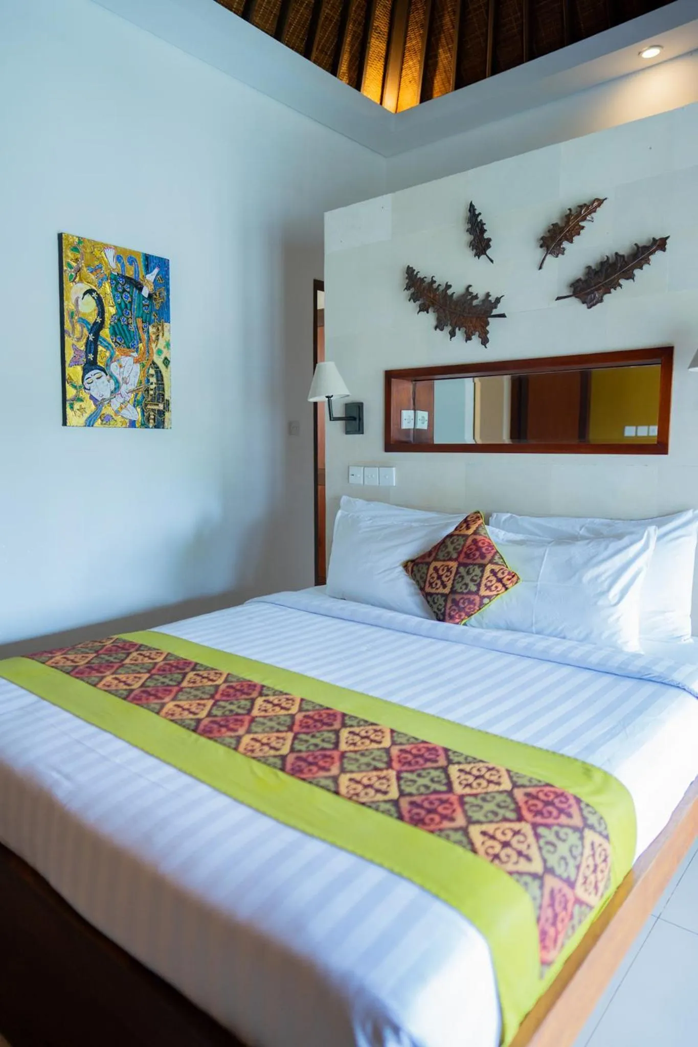 Bed in The Kumpi Villas