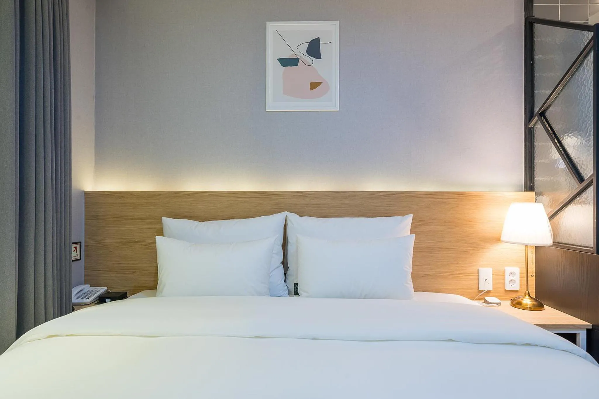 Bed in Brown Dot Hotel Angang