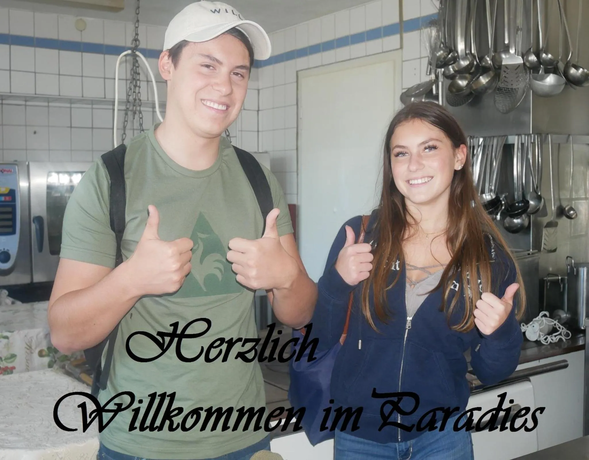 People in Adam & Eva Gasthof Paradies mit Hotel