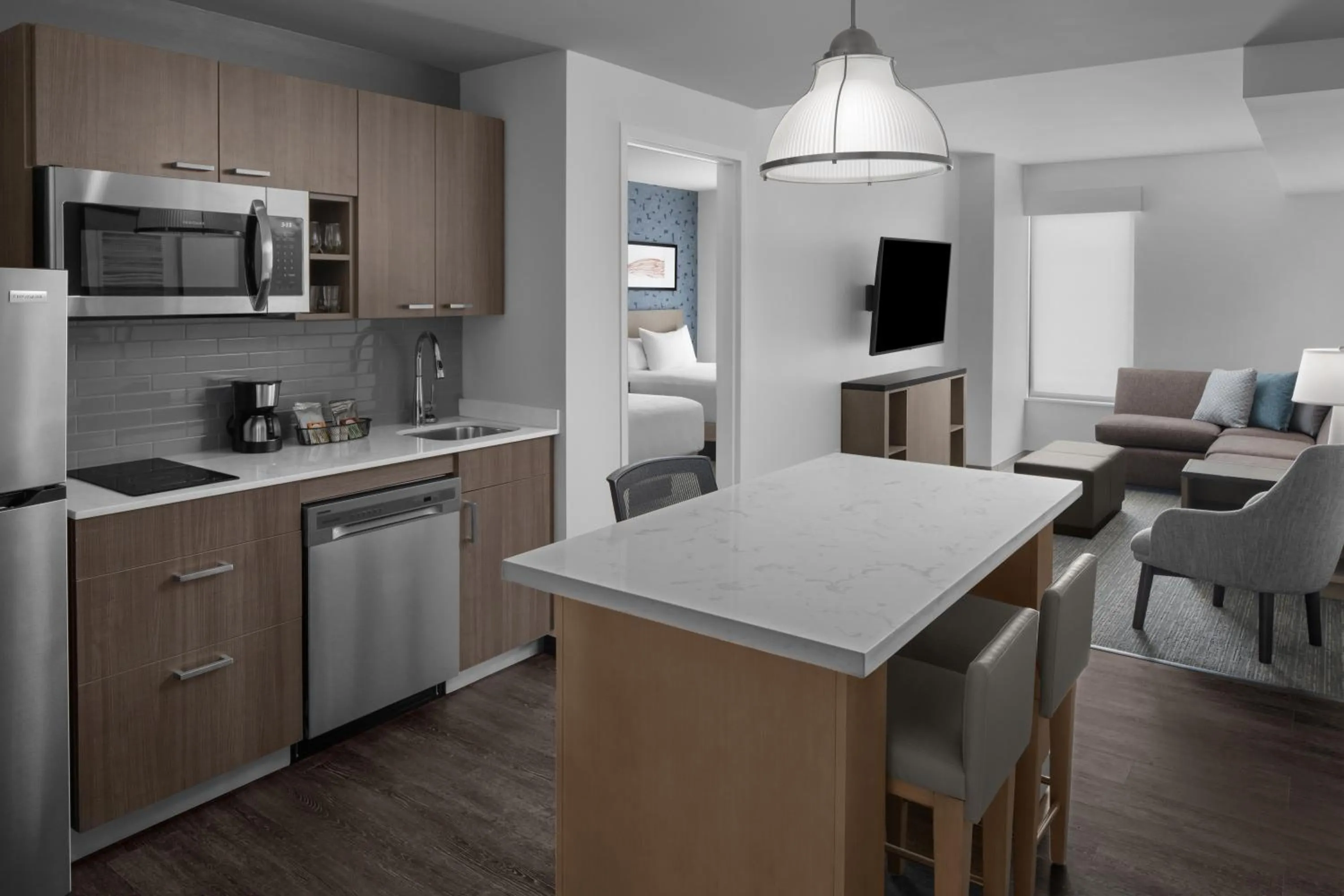 Living room in Hyatt House Lansing-University Area