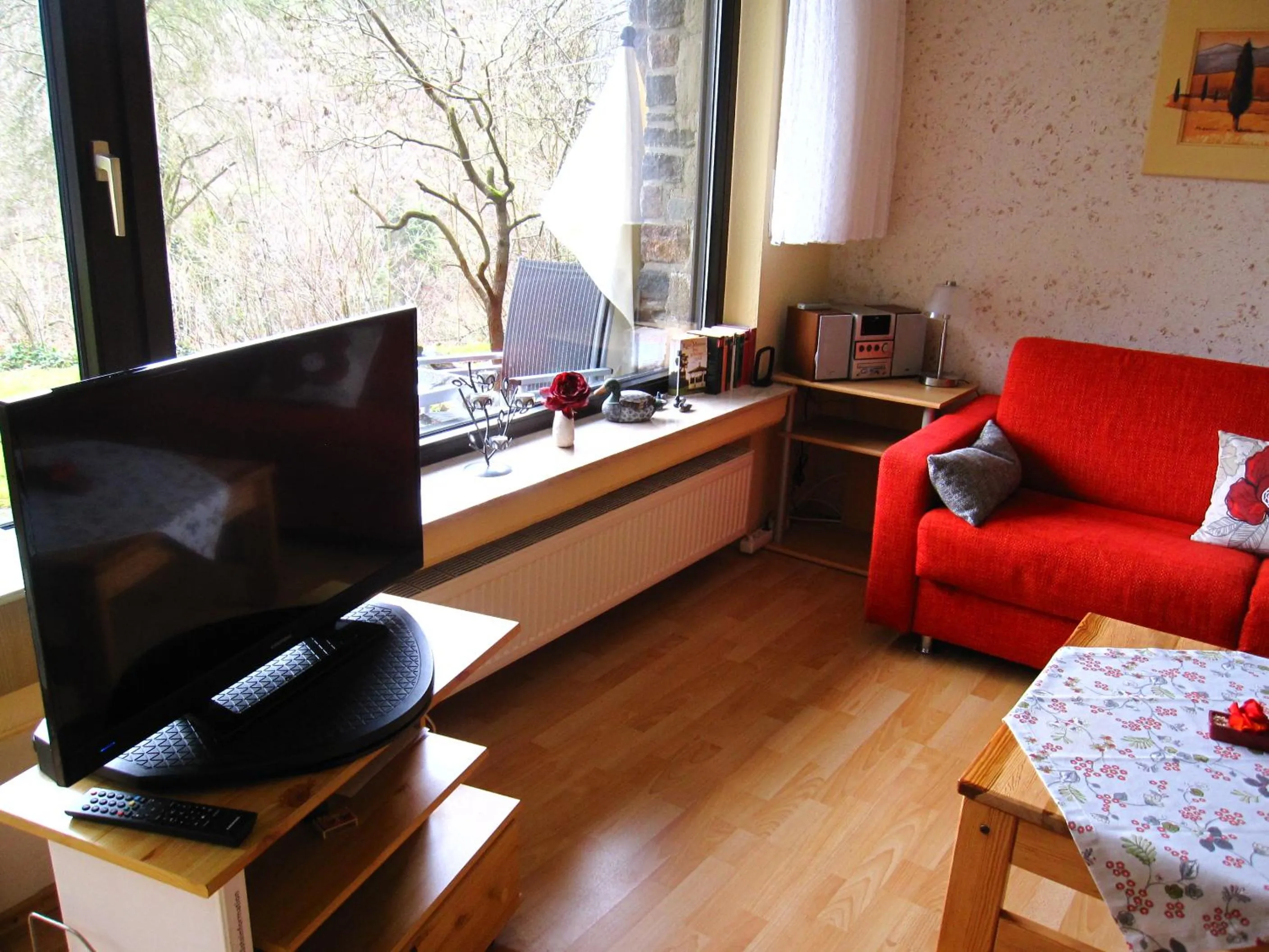 TV and multimedia in Ferienwohnung Kleinschmidt