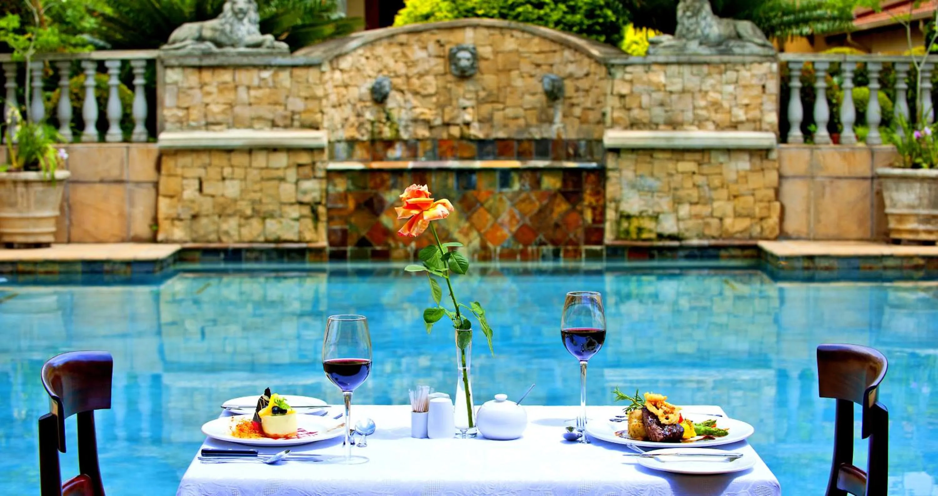 Food in La Villa Vita