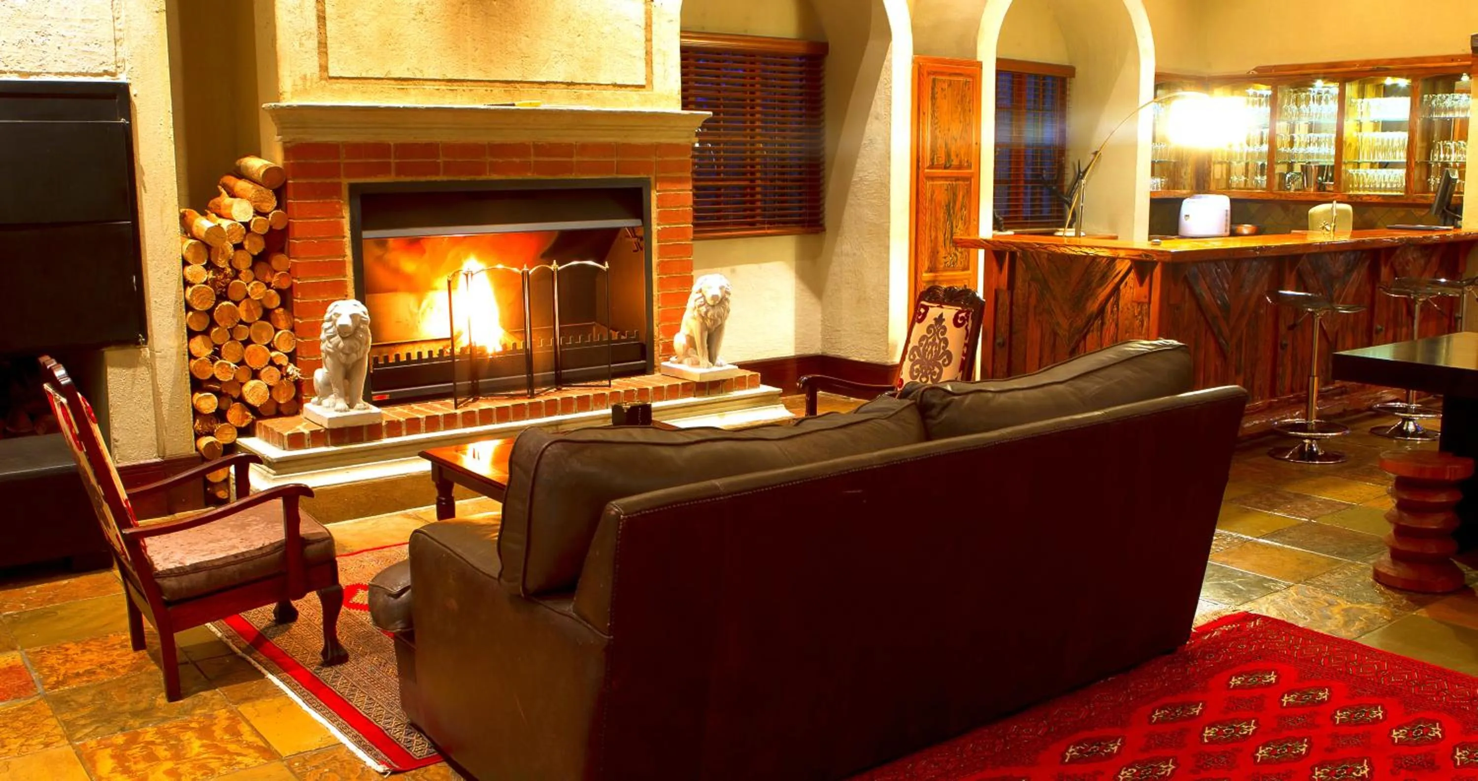 Seating area in La Villa Vita