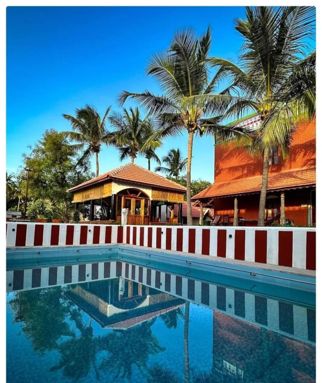 Swimming pool in CHETTINAD HERITAGE WELLNESS RESORTS