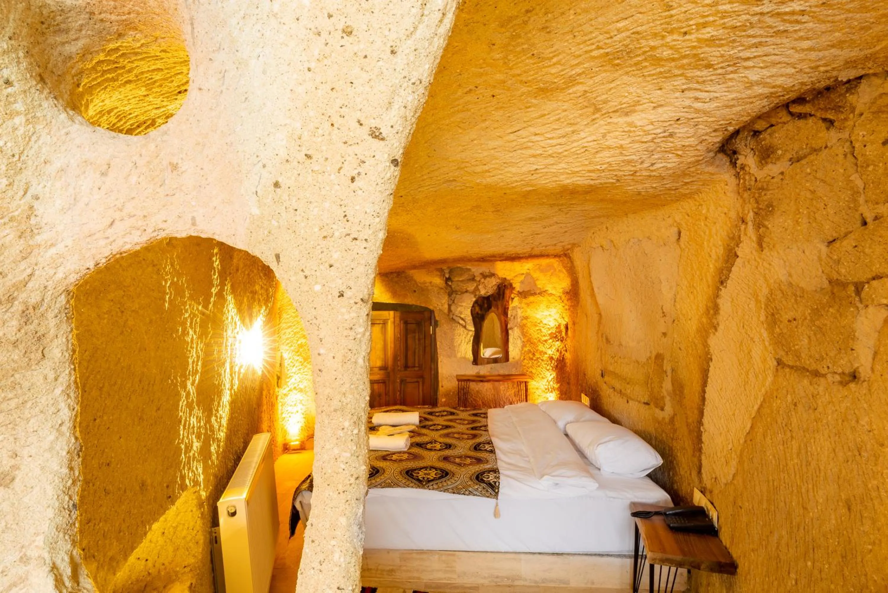 Bed in Cappadocia Snora Cave