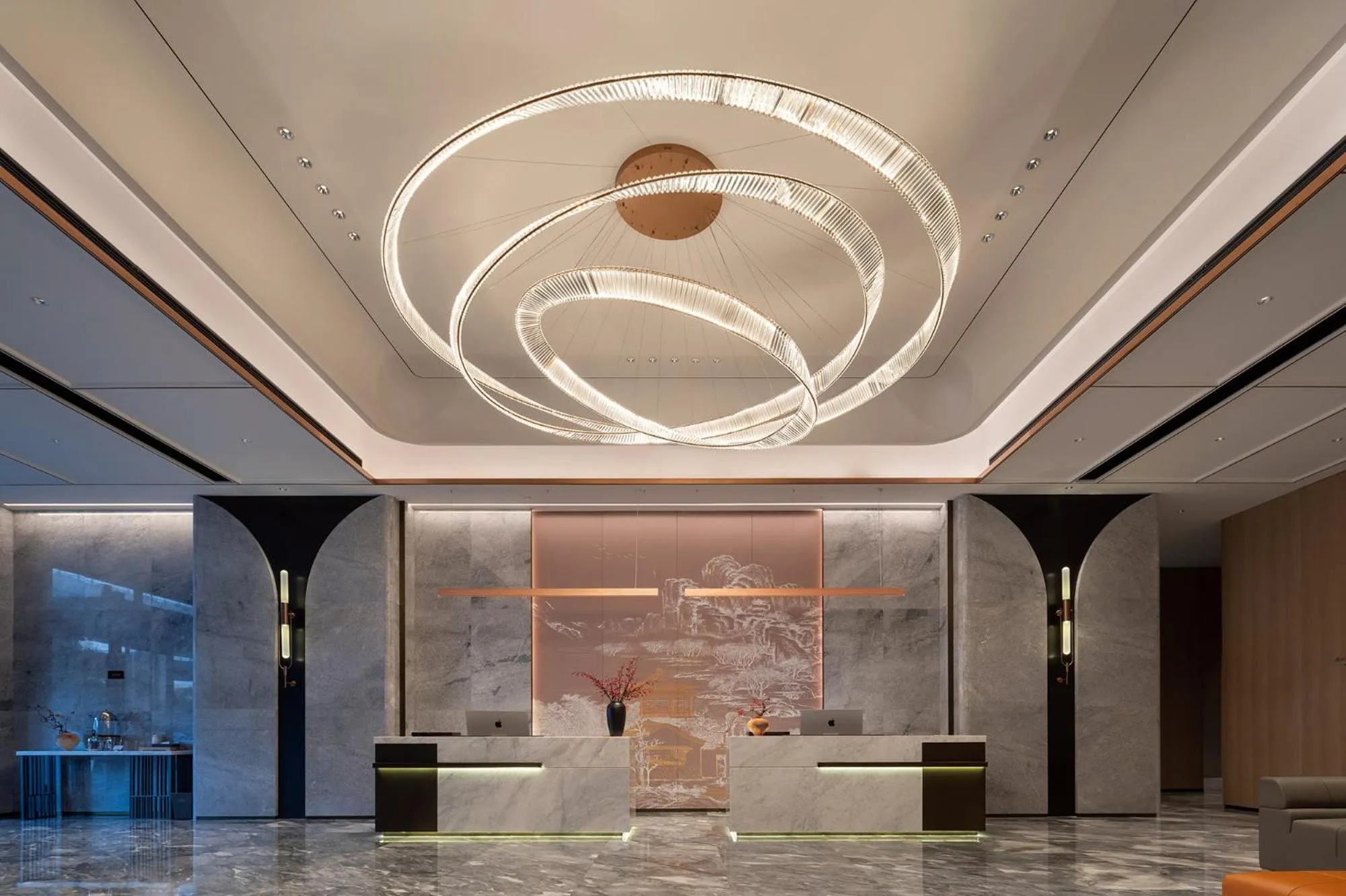 Lobby or reception in Howard Johnson Airport Hotel Changsha