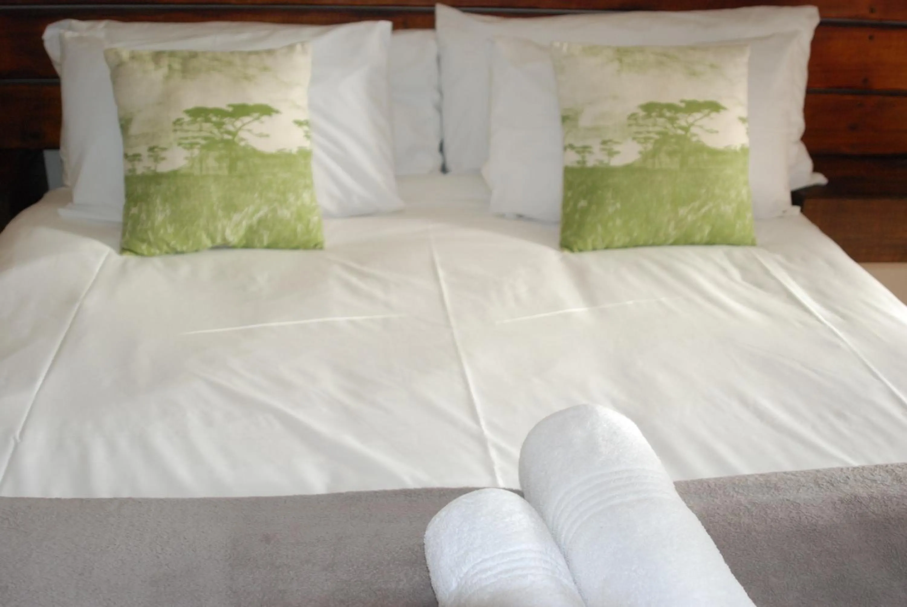 Bed in Zebrina Guest House