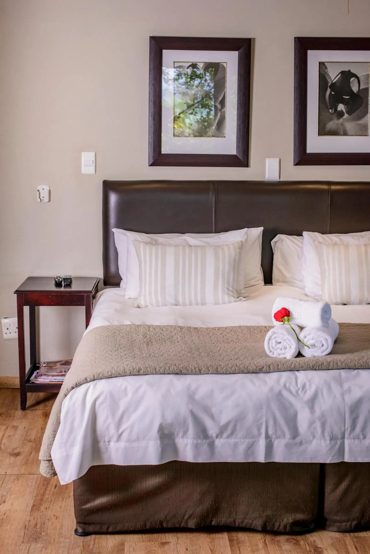 Bed in Zebrina Guest House