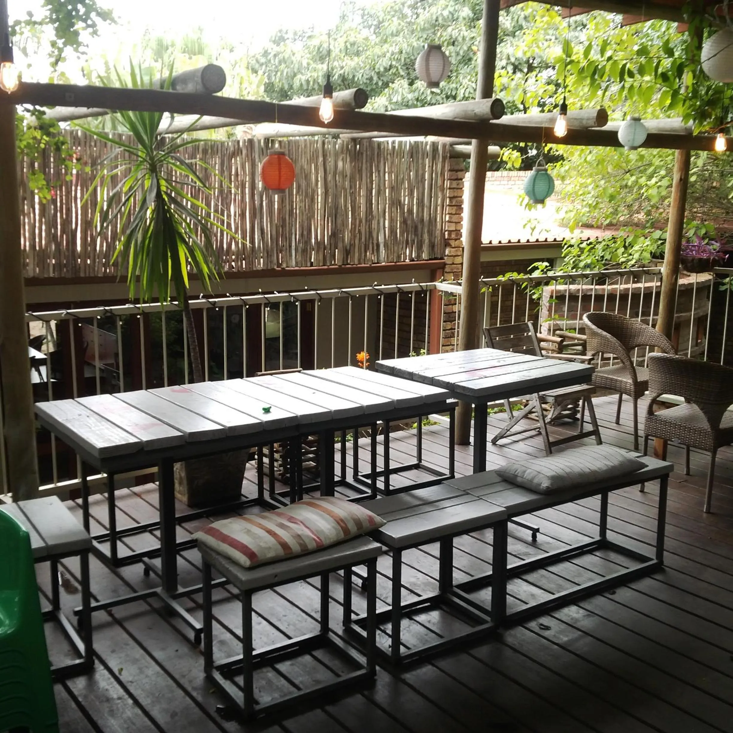 Patio in Zebrina Guest House