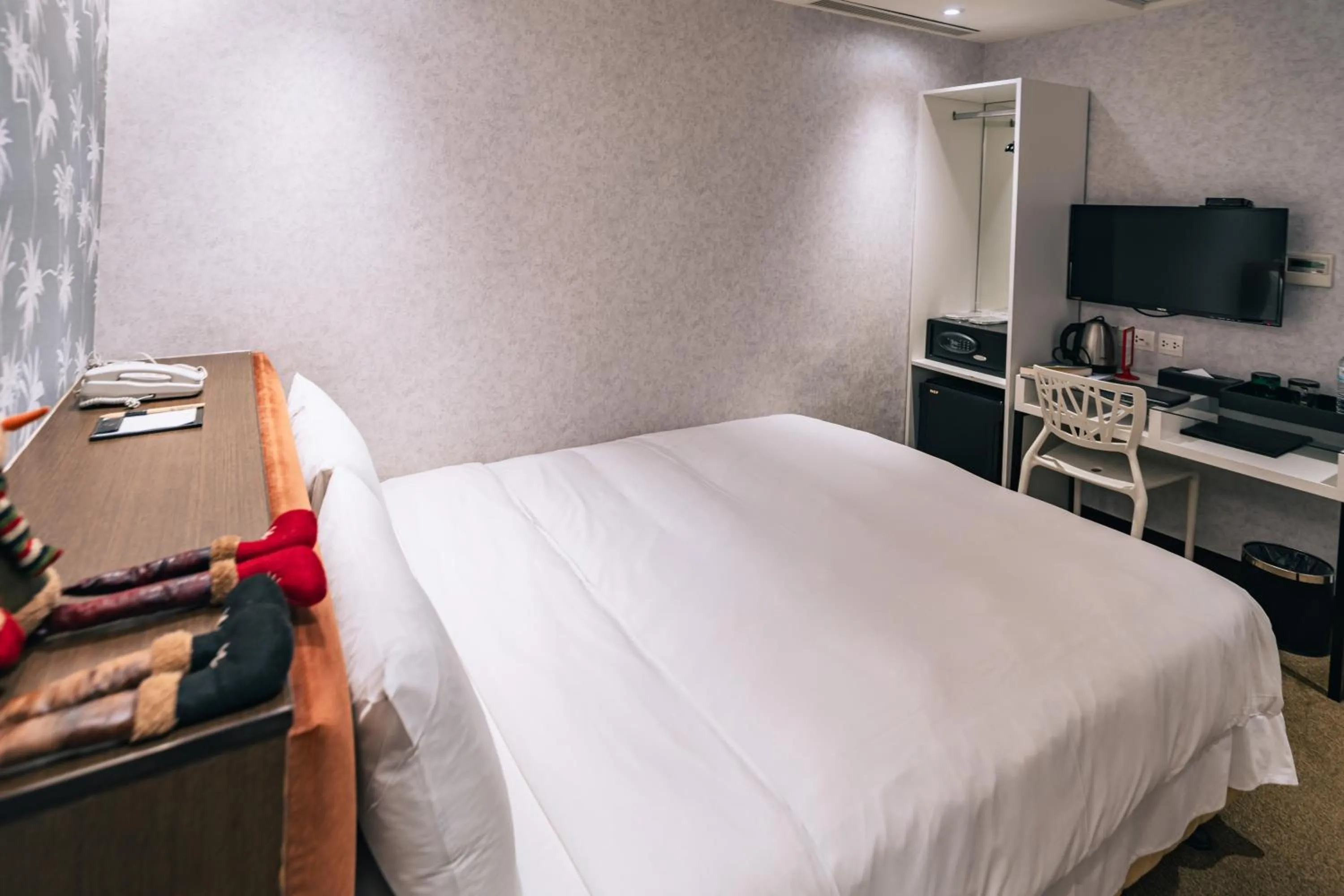 Bed in Hotel Puri Taipei Station Branch