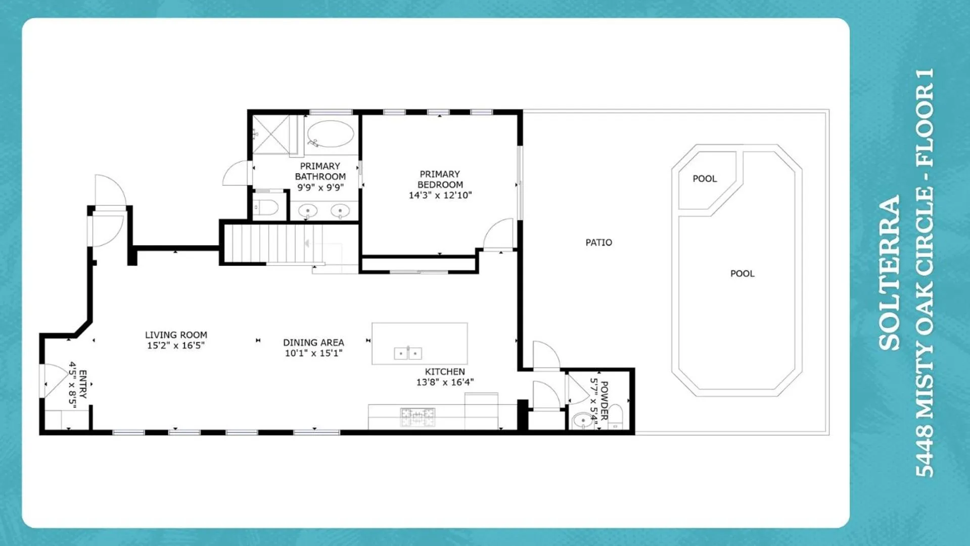Floor plan in 5448 Misty Oak