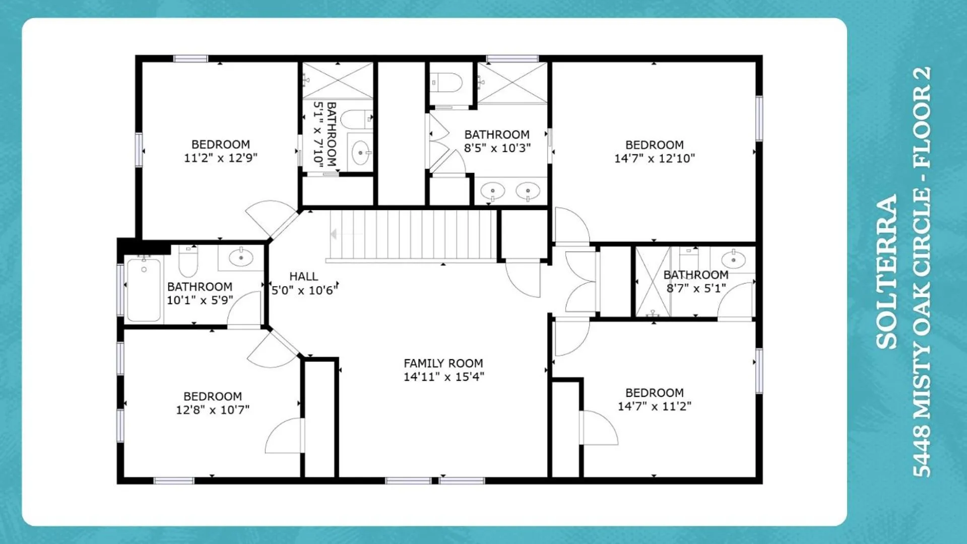 Floor plan in 5448 Misty Oak