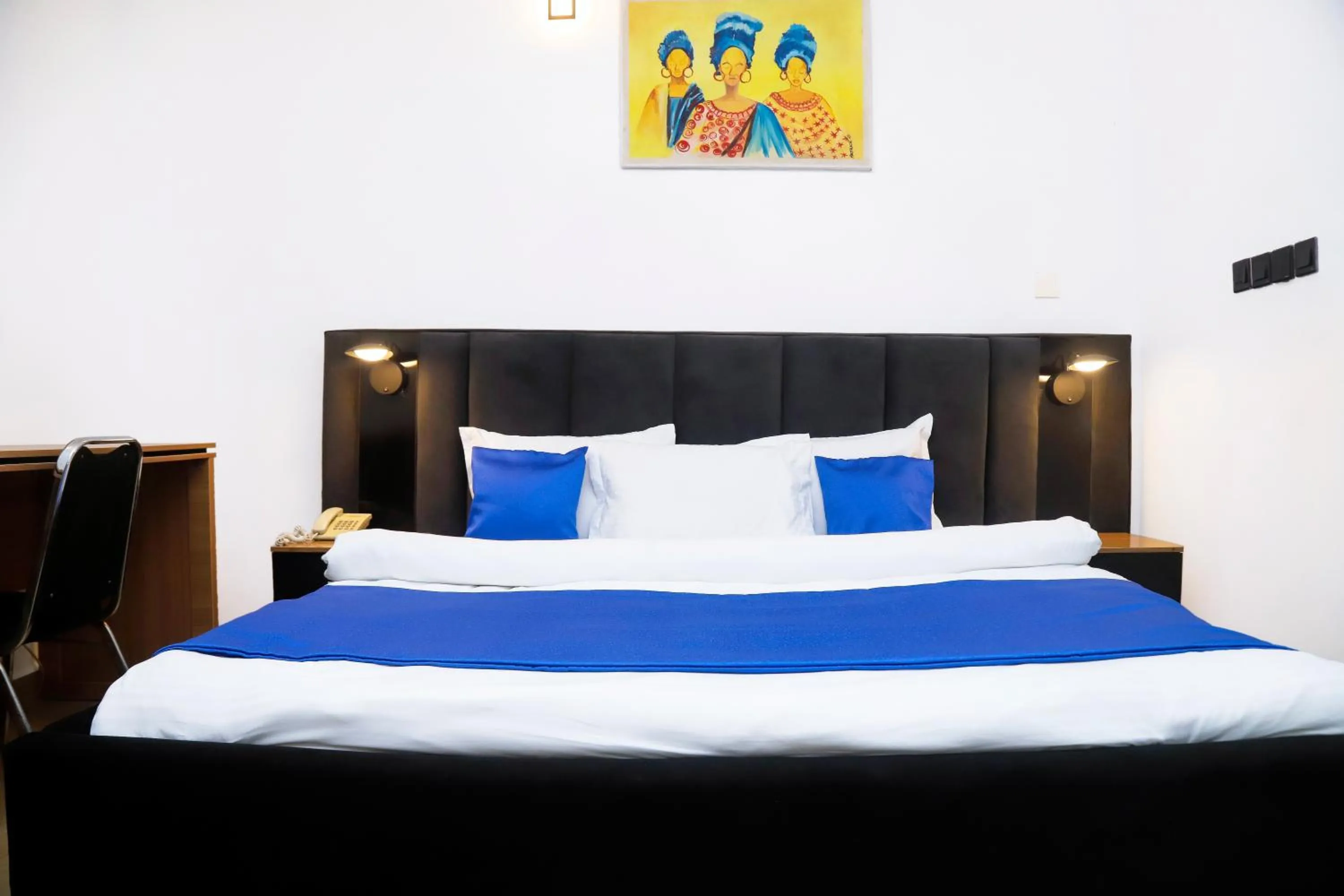 Bed in Western Dreams Hotel