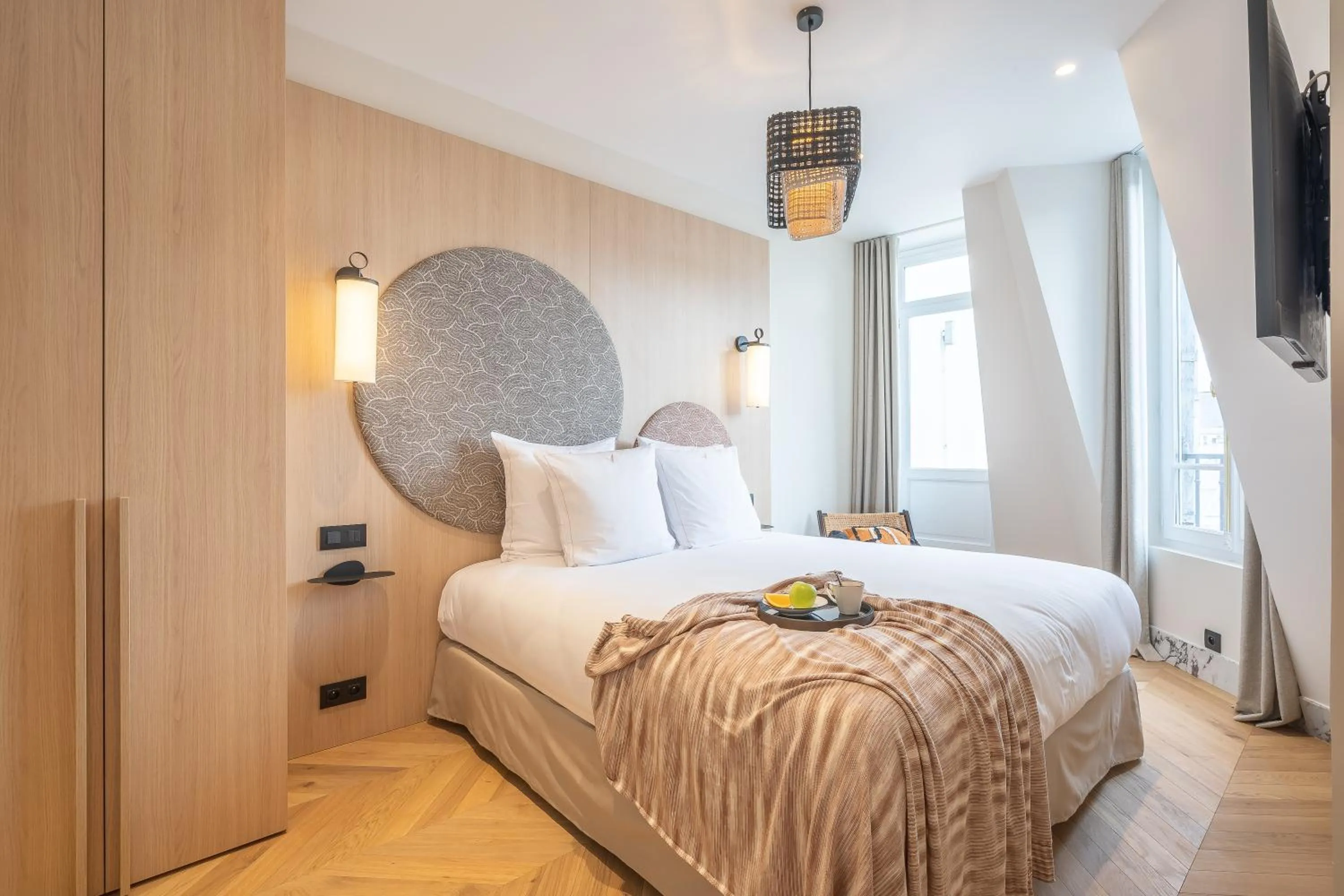 Bedroom, Bed in Yuna Saint-Germain-des-Prés - Serviced Apartments