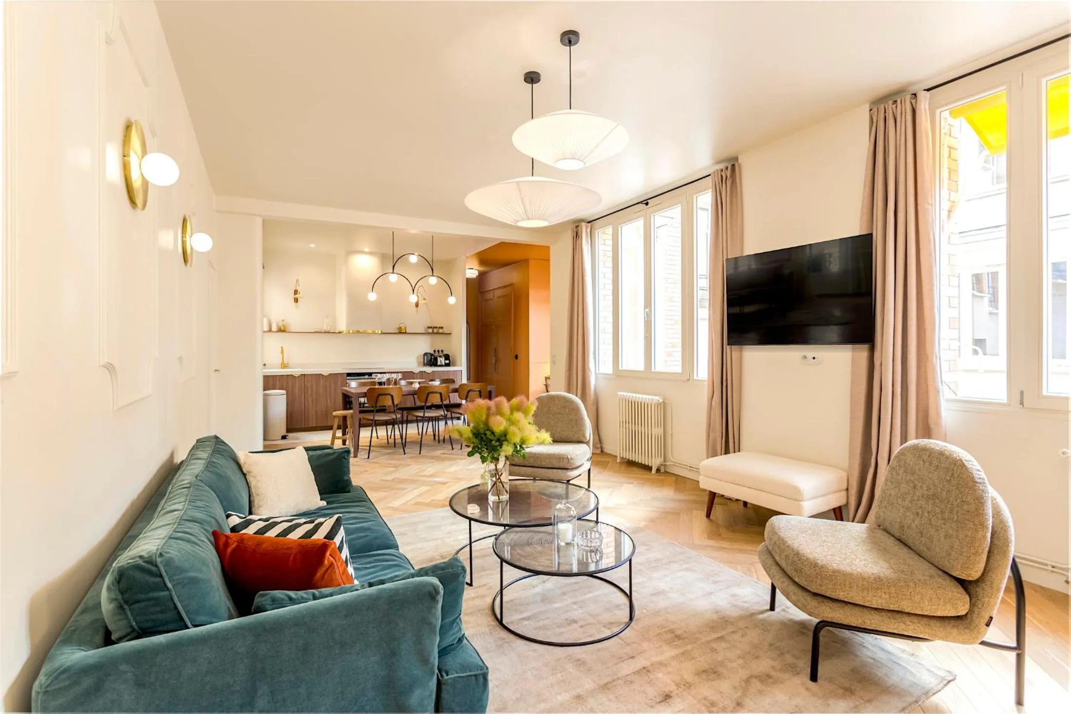 Living room in Habitat Parisien - Bourse Feydeau