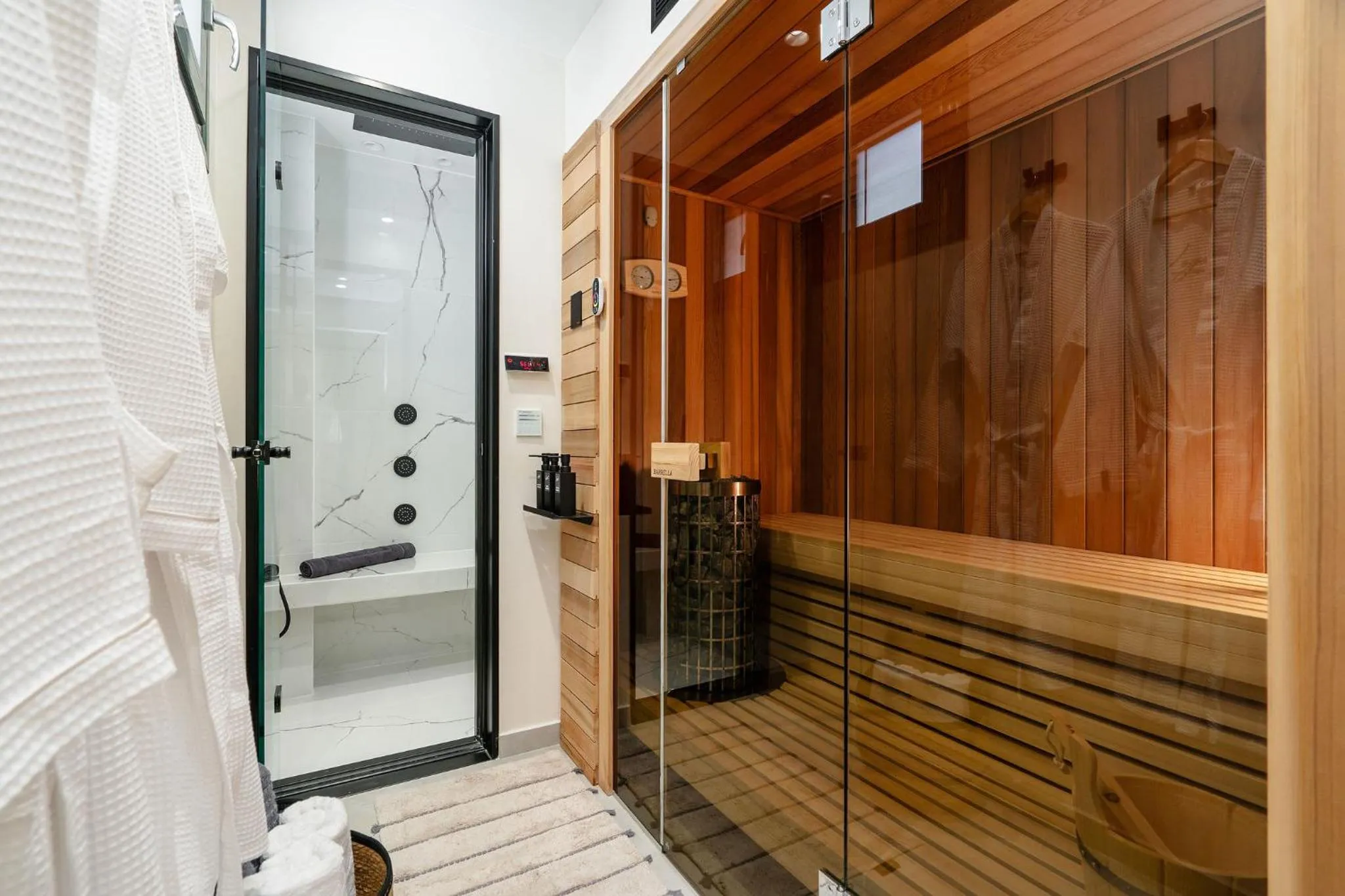 Shower in Legato Spa Suites