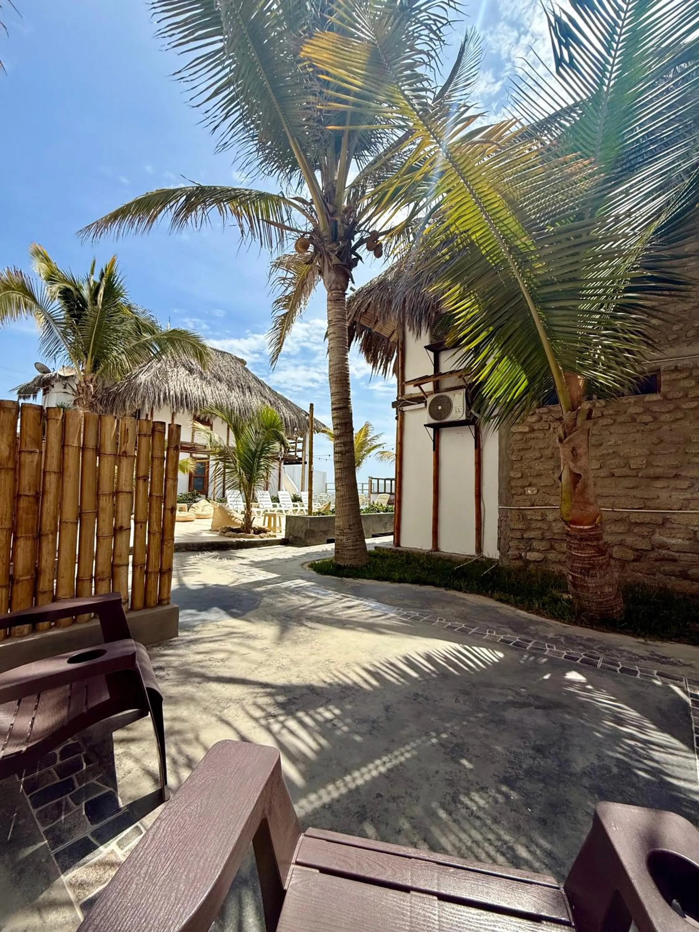 Patio in Hotel Puerto Antiguo